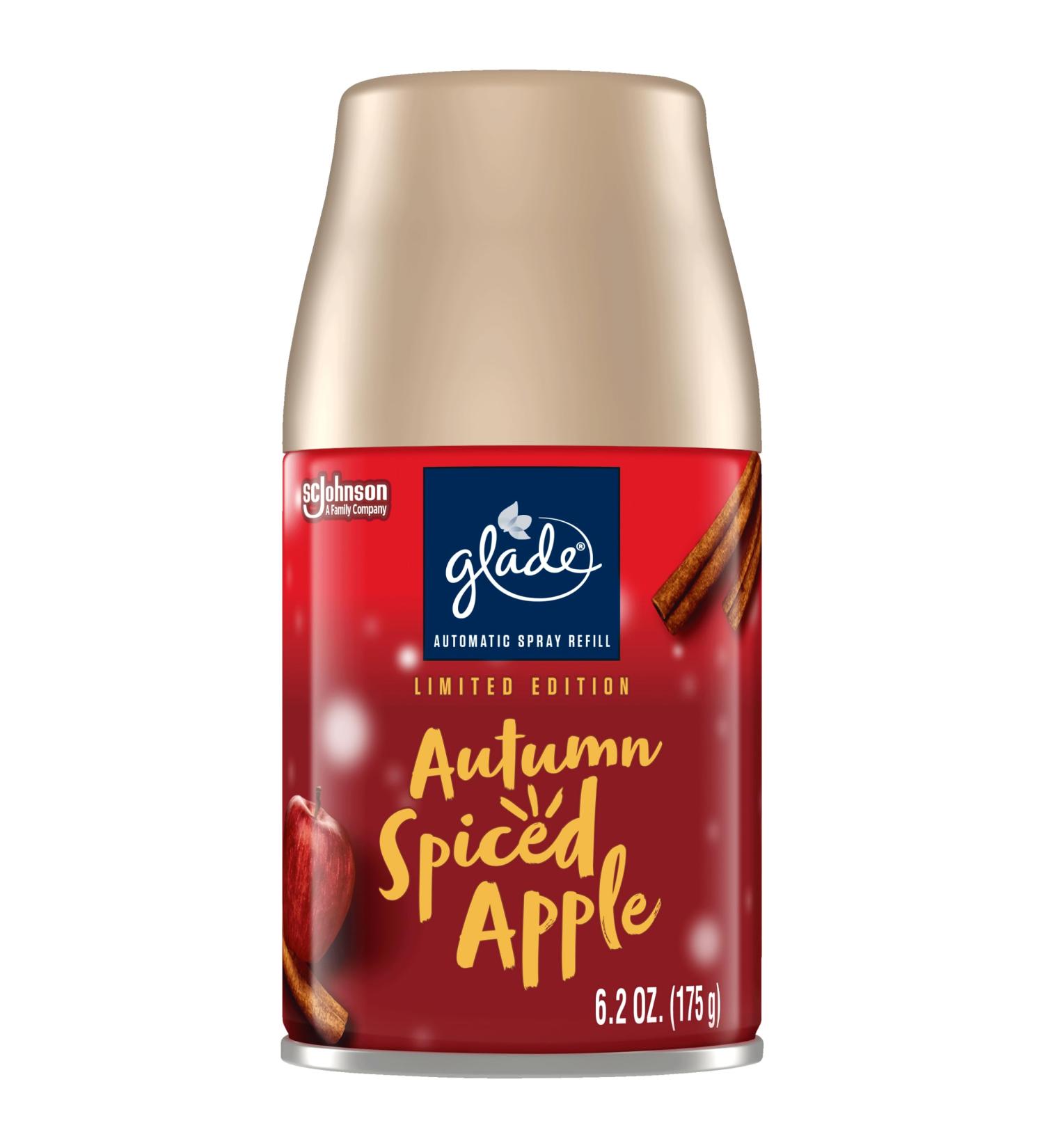 Glade Automatic Spray Refill - Autumn Spiced Apple Air Freshener for Home & Bathroom | Limited Edition | 6.2 Oz - Ship Internationally - Buy Online on GoSupps.com