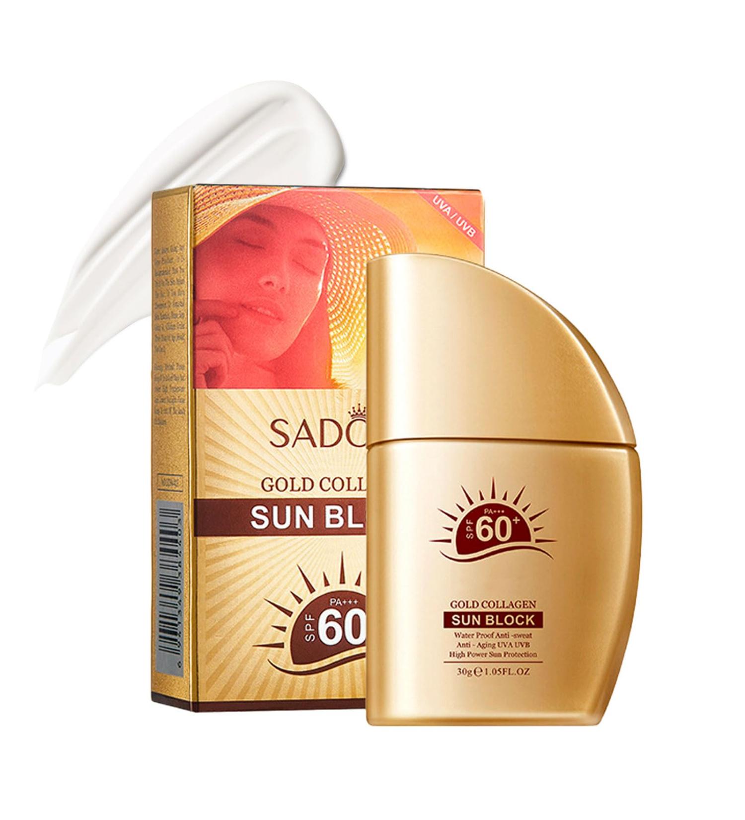 Sunscreen SPF 60+(30g) Lightweight UV Protection Moisturizing Suncream Fluid Lotion Advanced Sunscreen Protection Non-Perfumed Waterproof Reduces Risk of Sun Allergies for Outdoor - Buy Online on GoSupps.com
