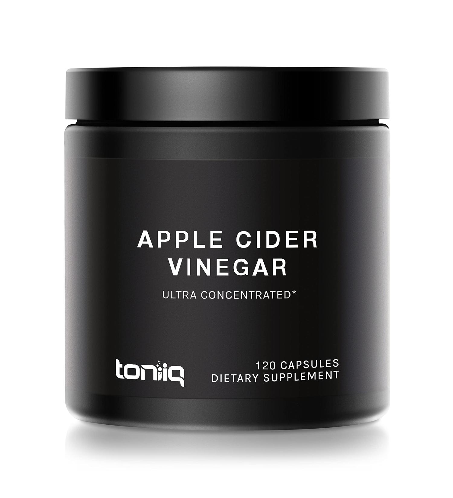 Toniiq Ultra High Strength Non-GMO Apple Cider Vinegar Capsules - 120 Count - Buy Online on GoSupps.com
