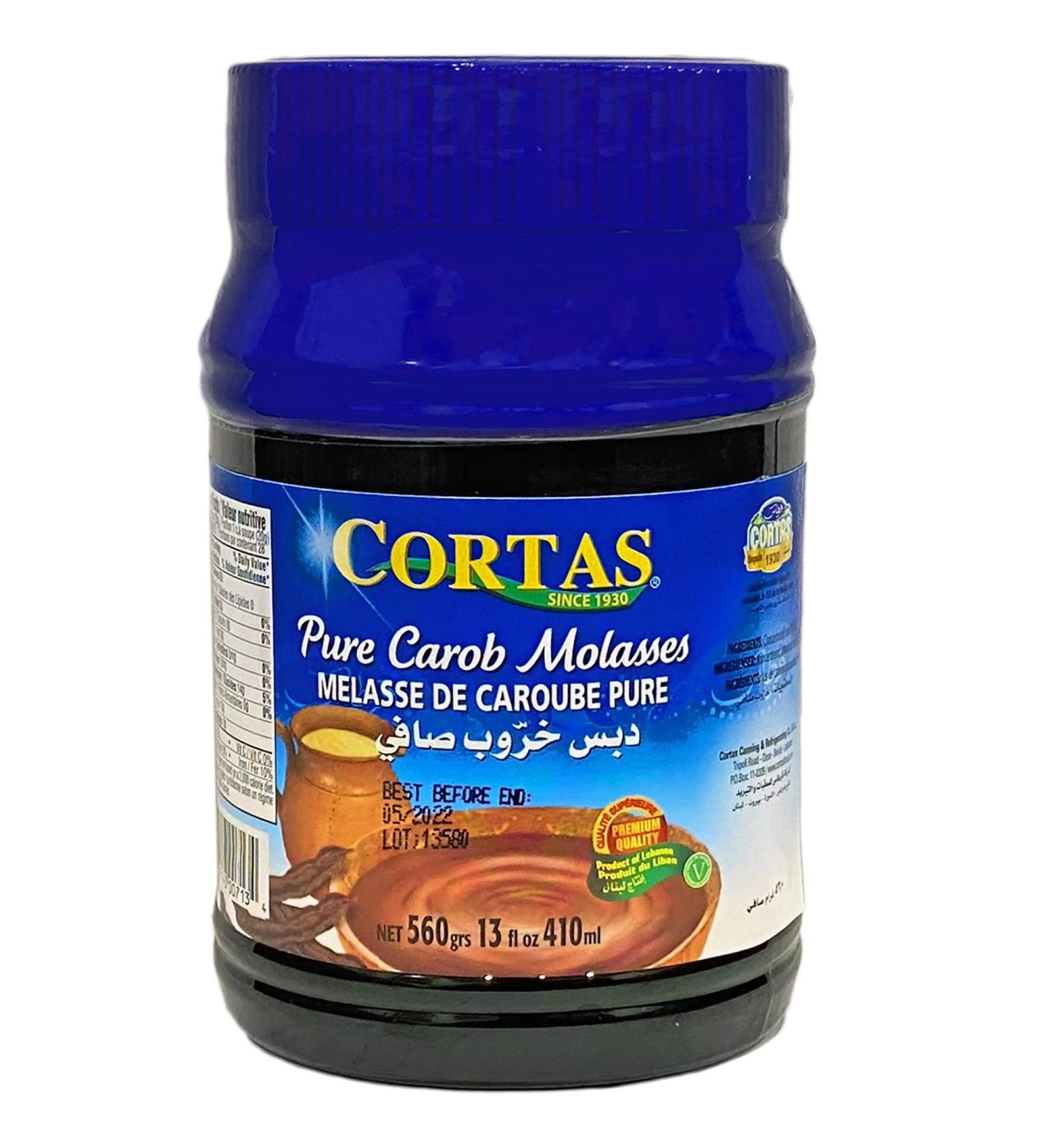 Cortas Pure Carob Molasses 410ml - Natural Sweetener for Cooking & Baking - Buy Online on GoSupps.com