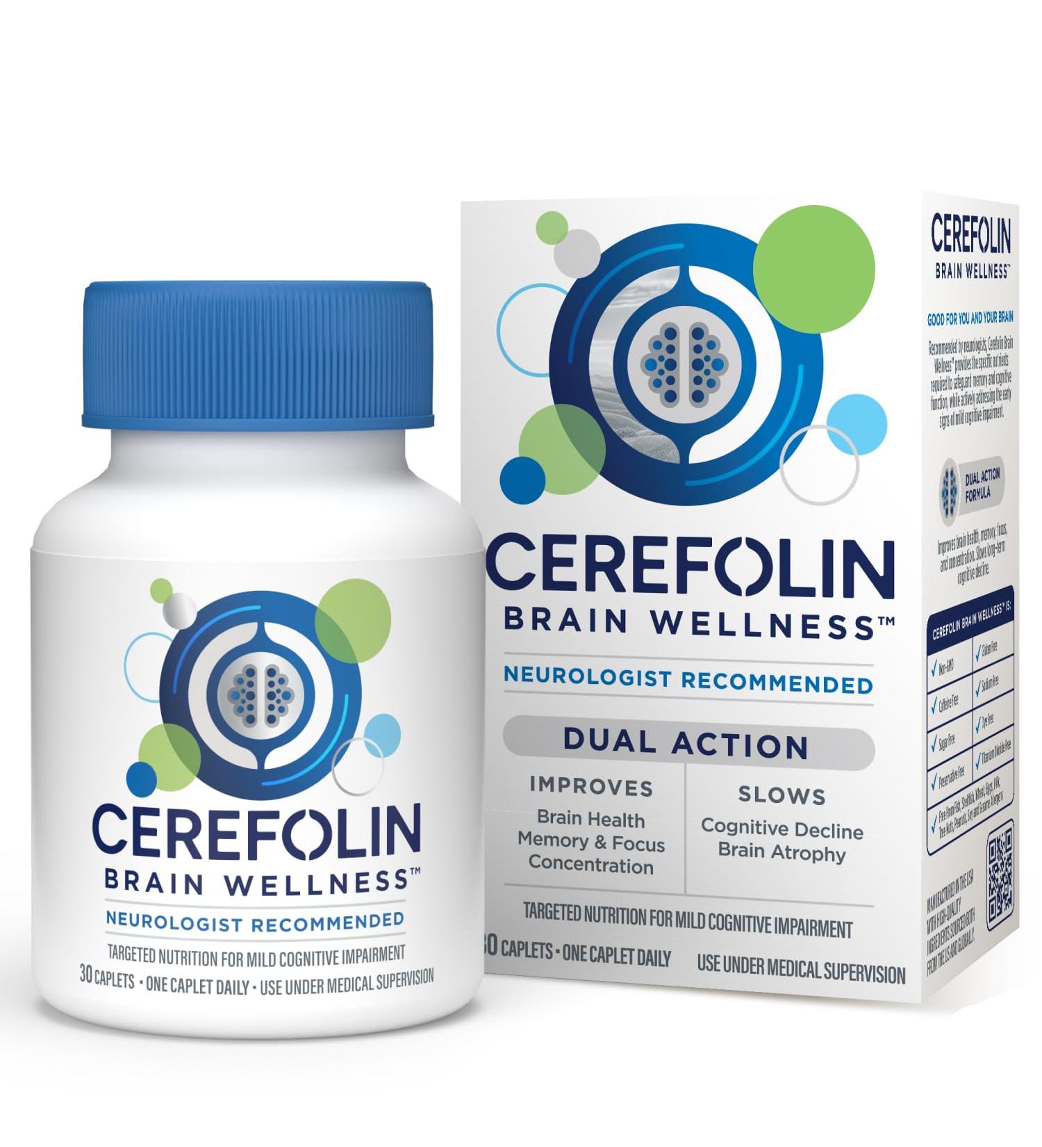 Brain Wellness Targeted Nutrition for Cognitive Support Improves Memory Focus & Concentration L-Methylfolate NAC B12 Neurologist Recommended (30 Count) 30 Count (Pack of 1) - Buy Online on GoSupps.com