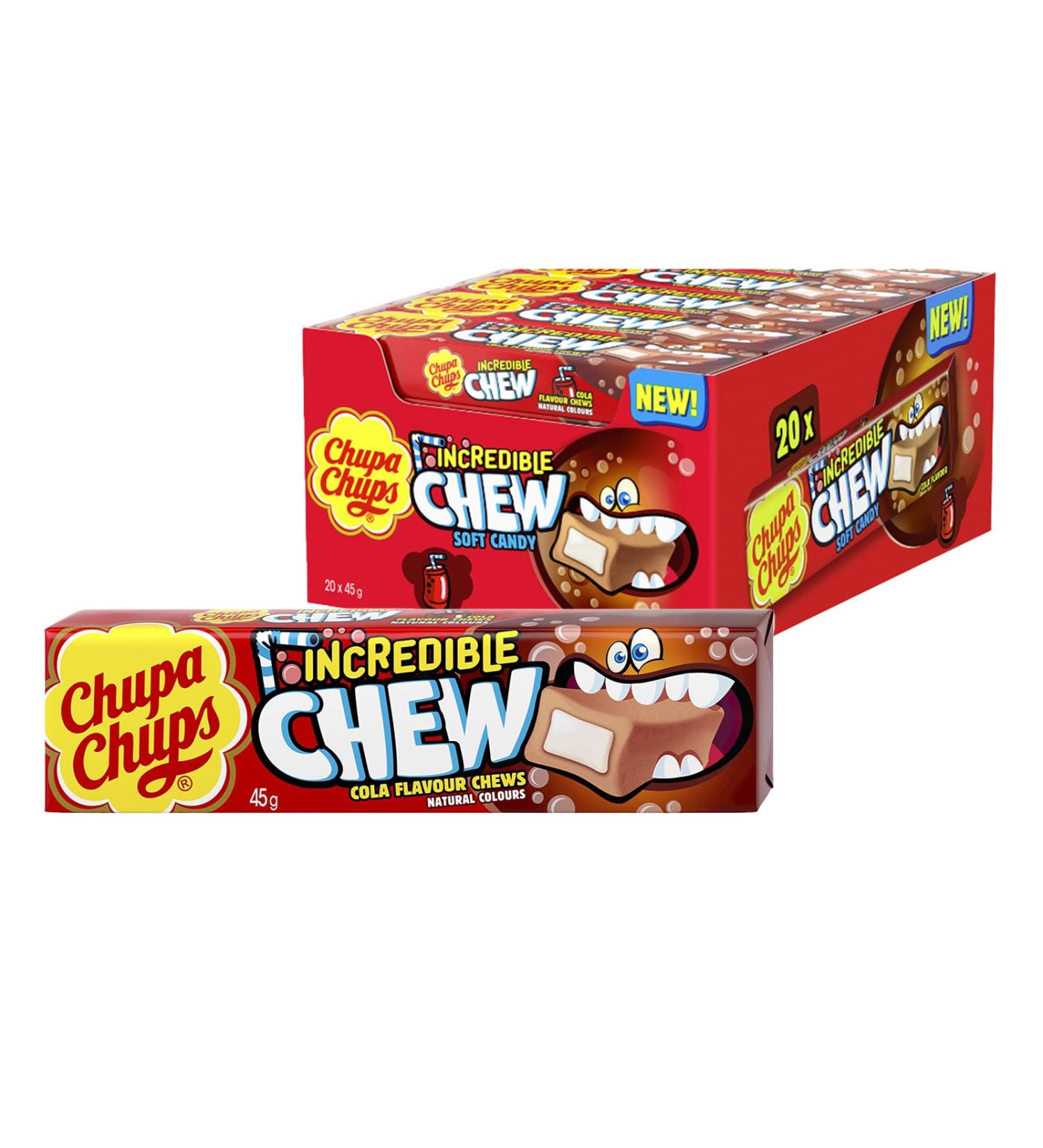  Chupa Chups Dha Chups Incredible Chew Cola 20 x 45g (12) - Buy Online on GoSupps.com