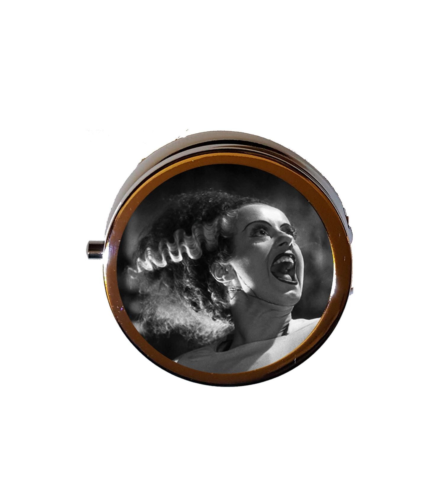 Bride of Frankenstein Pill Box Classic Medication Elsa Lancaster Box Gifts