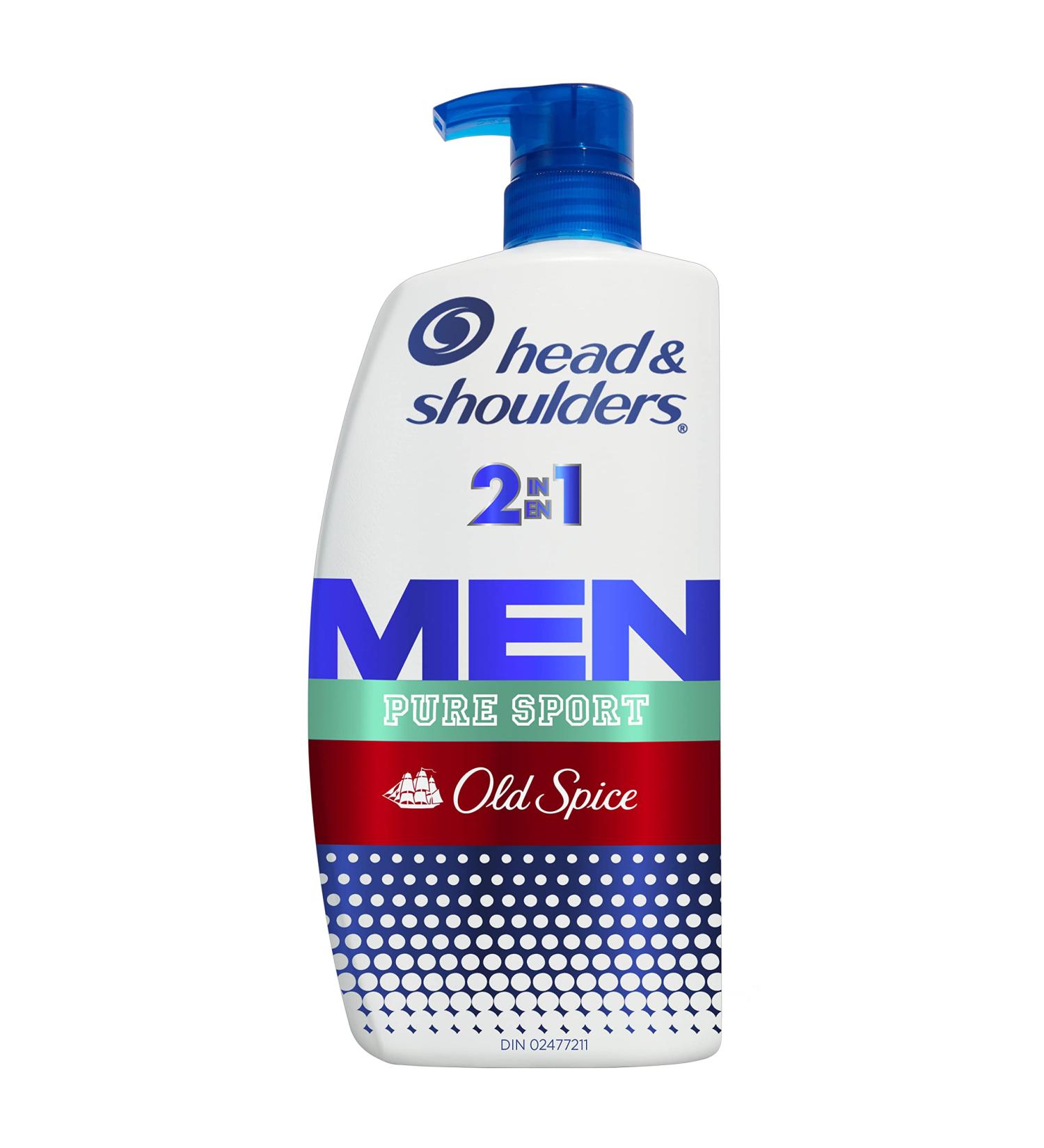 Head & Shoulders Old Spice Pure Sport 2-in-1 Shampoo + Conditioner 835ML - Buy Online on GoSupps.com