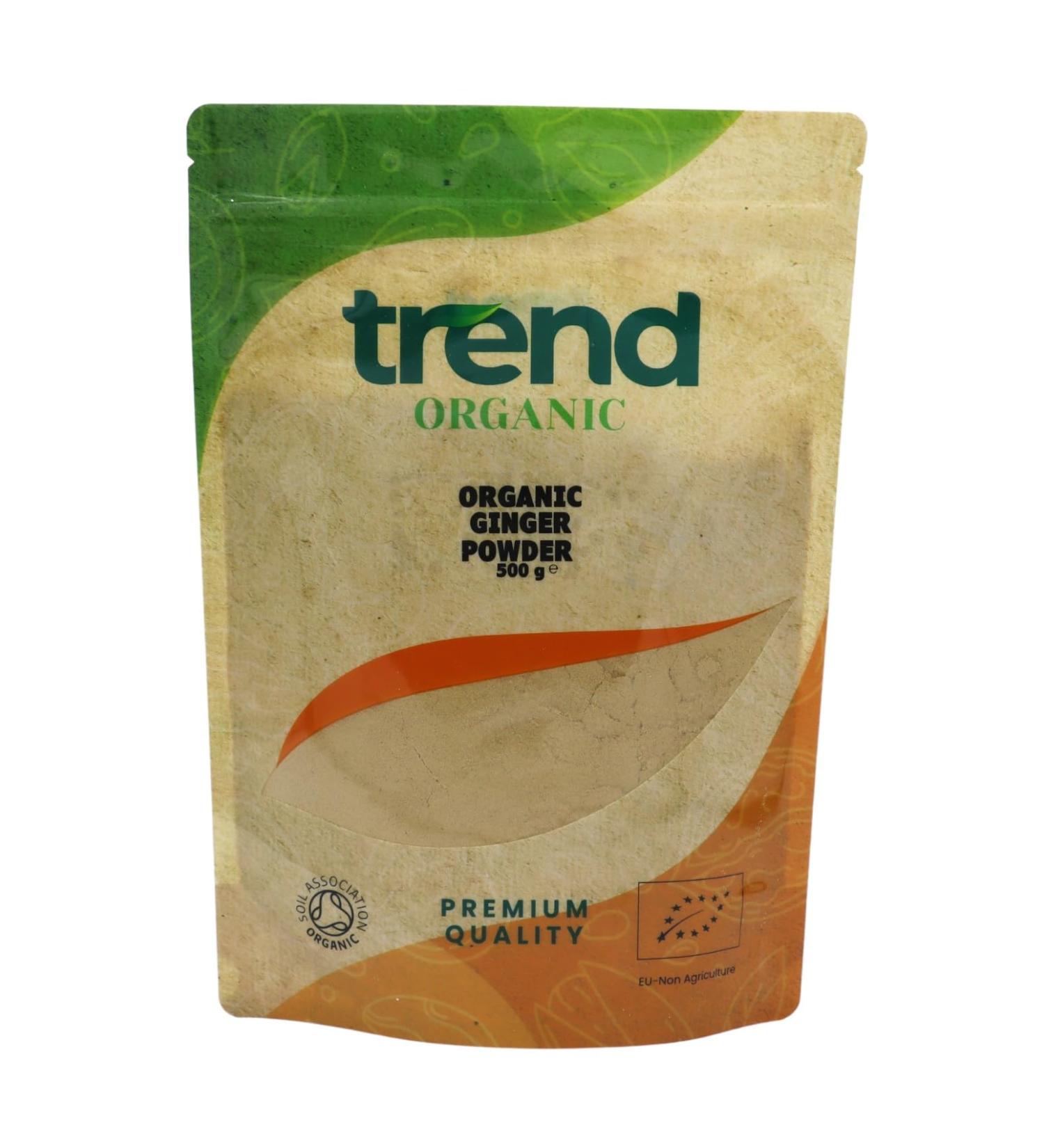 Certified Organic Ginger Powder 500g - Ideal for Cooking, Baking, and Tea | Vegan & Non-GMO | Sustainably Sourced & Raw - Buy Online on GoSupps.com