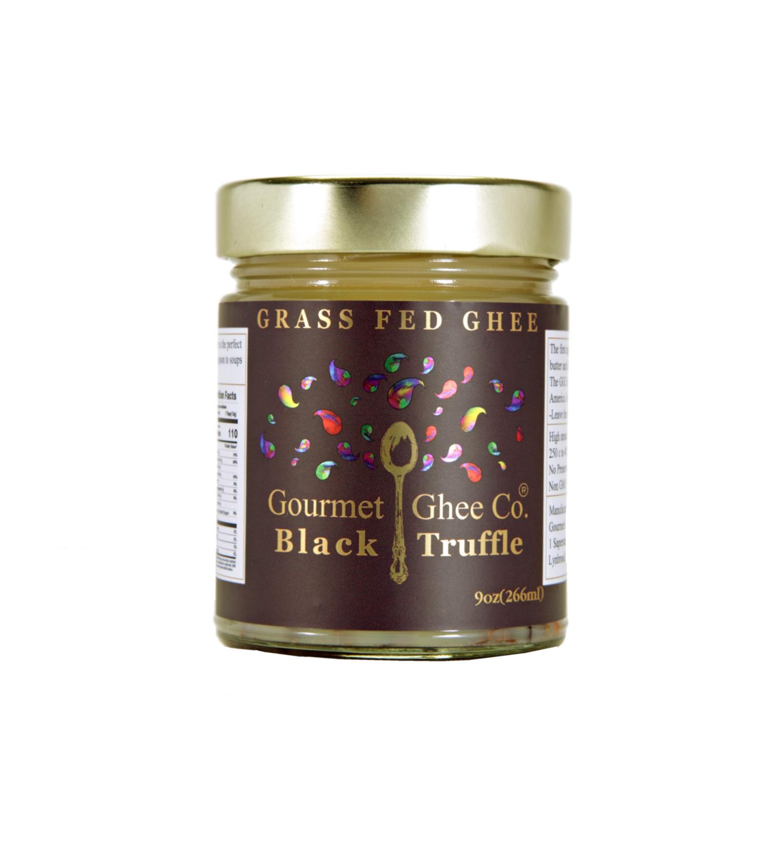 Gourmet Ghee Co. - Black Truffle Ghee Clarified Butter - Grass-Fed  Pasture-Raised  Non-GMO  Lactose & Casein Free  All-Natural Ingredients (Black Truffle  9 OZ) Grass Fed  Keto  Pasture raised. - Buy Online on GoSupps.com