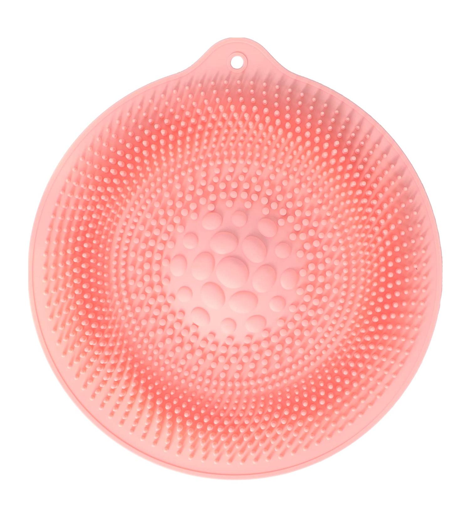 Buy NLDGR Silicone Shower Foot Scrubber Mat | Suction Cups for Ultimate Foot Care | Improve Circulation & Soothe Tired Feet (Pink) - International Shipping Available - Buy Online on GoSupps.com