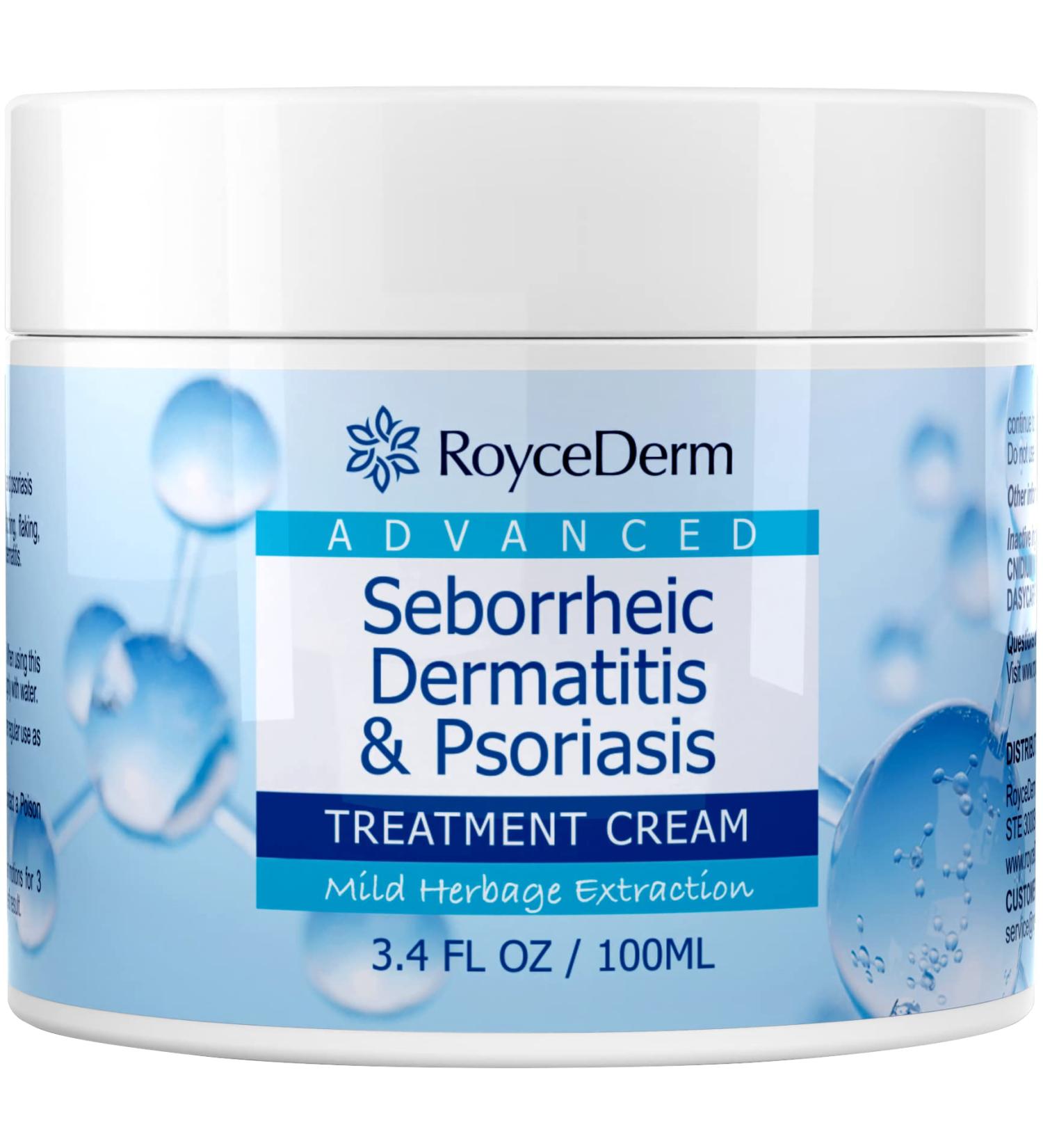 Roycederm Seborrheic Dermatitis Cream - Scalp & Skin Treatment for Psoriasis, Folliculitis, Dandruff - Anti-Itch Relief - Buy Online on GoSupps.com