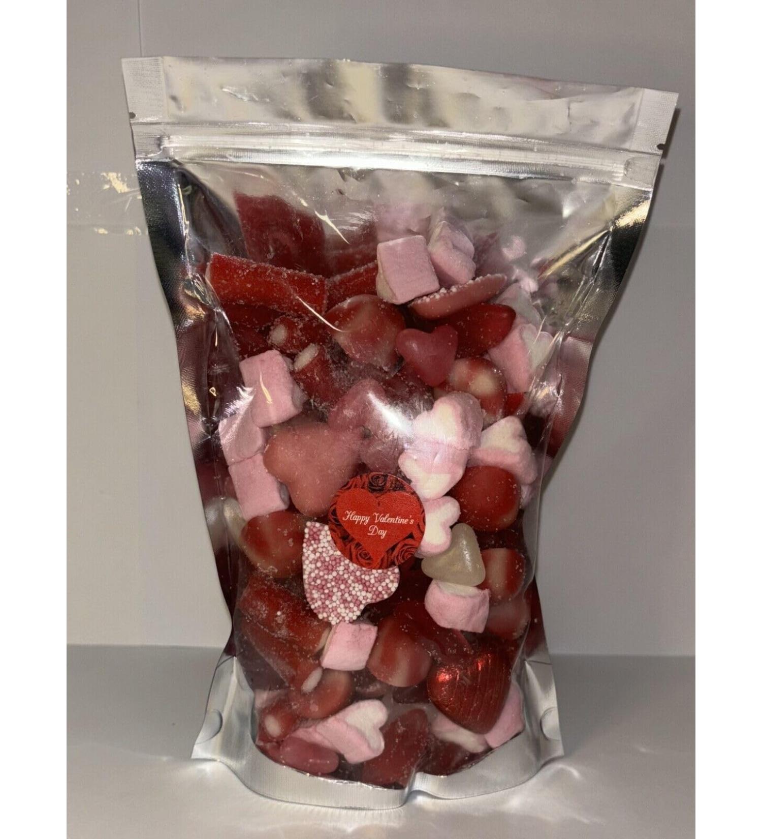 Happy Valentines Day Sweets Gift Bag Assorted Sweet Pick N Mix Candy Pouch 600g Large - Buy Online on GoSupps.com