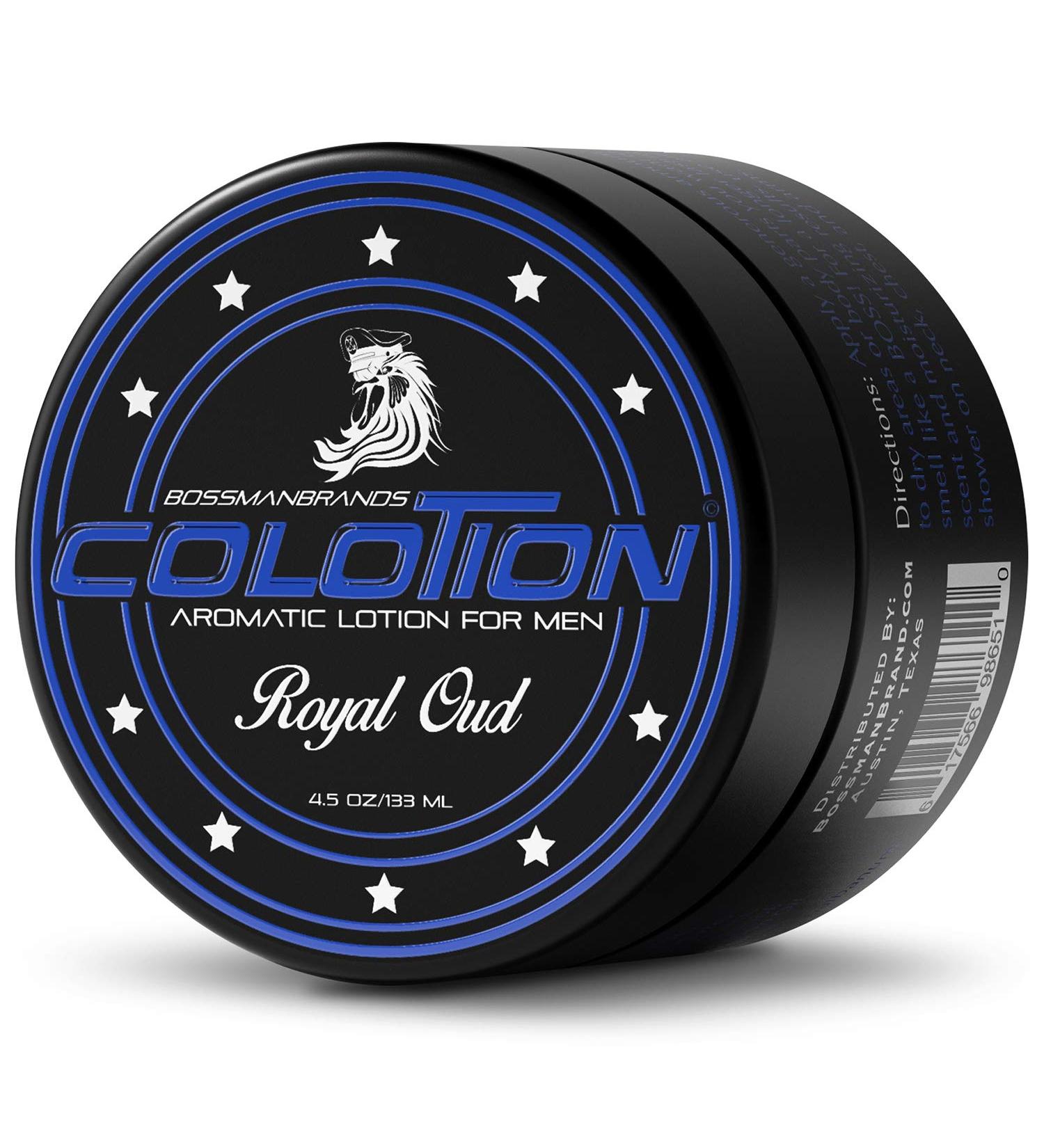 Bossman Colotion - 2-in-1 Men's Lotion & Cologne for Hydrating Scented Beard Softening (Royal Oud) - Buy Online on GoSupps.com