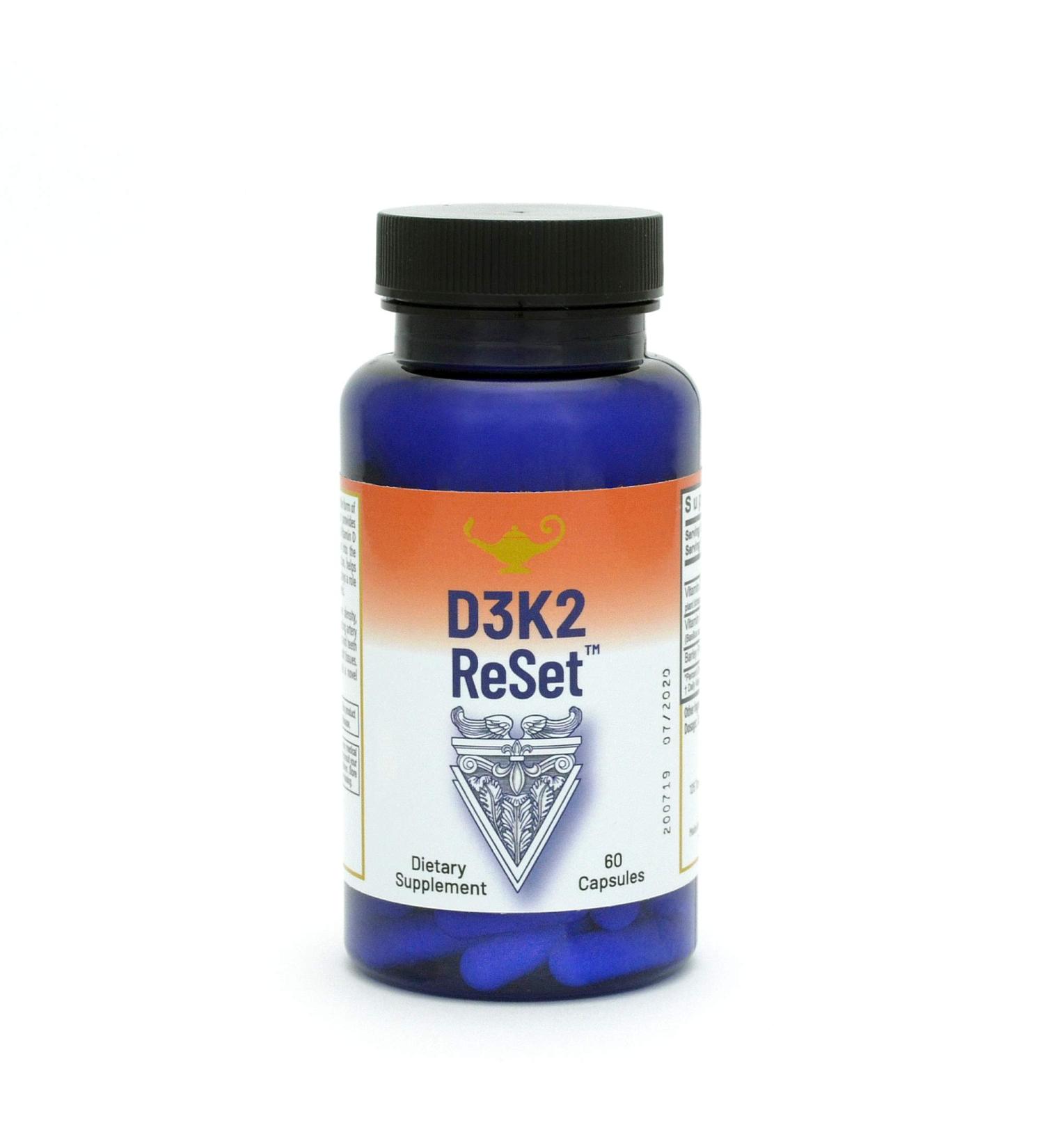 RnA ReSet D3K2 Reset 4000 IU Vitamin D Supplement 60 Capsules - Buy Online on GoSupps.com