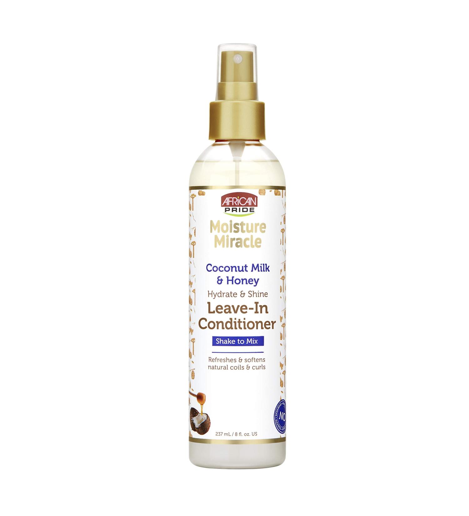 African Pride Coconut Milk & Honey Leave-In Conditioner - Hydrates & Softens Natural Hair, 8 oz - Buy Online on GoSupps.com