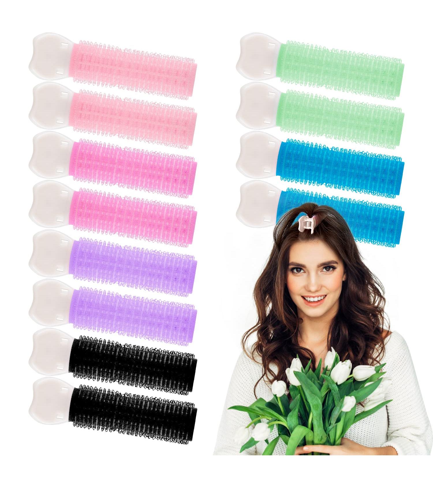 12PCS Volumizing Hair Root Clips - Velcro Volume Clips for Instant Hair Volume - Roller Clips for Women & Girls (Assorted Colors) - Buy Online on GoSupps.com