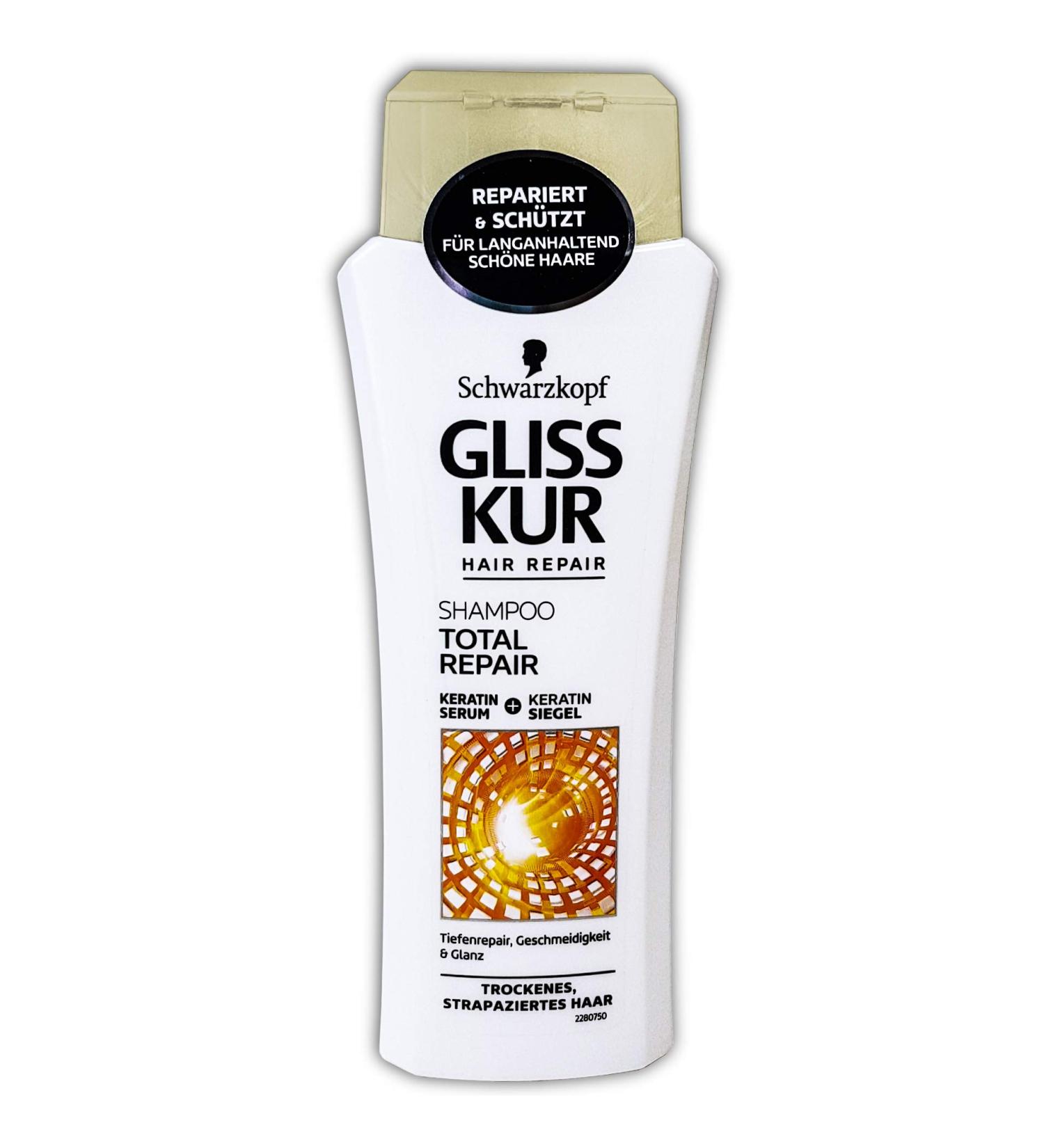 Gliss Kur Gliss-Kur Total Repair 19 Shampoo for Dry and Damaged Hair 250 ml Pack of 3