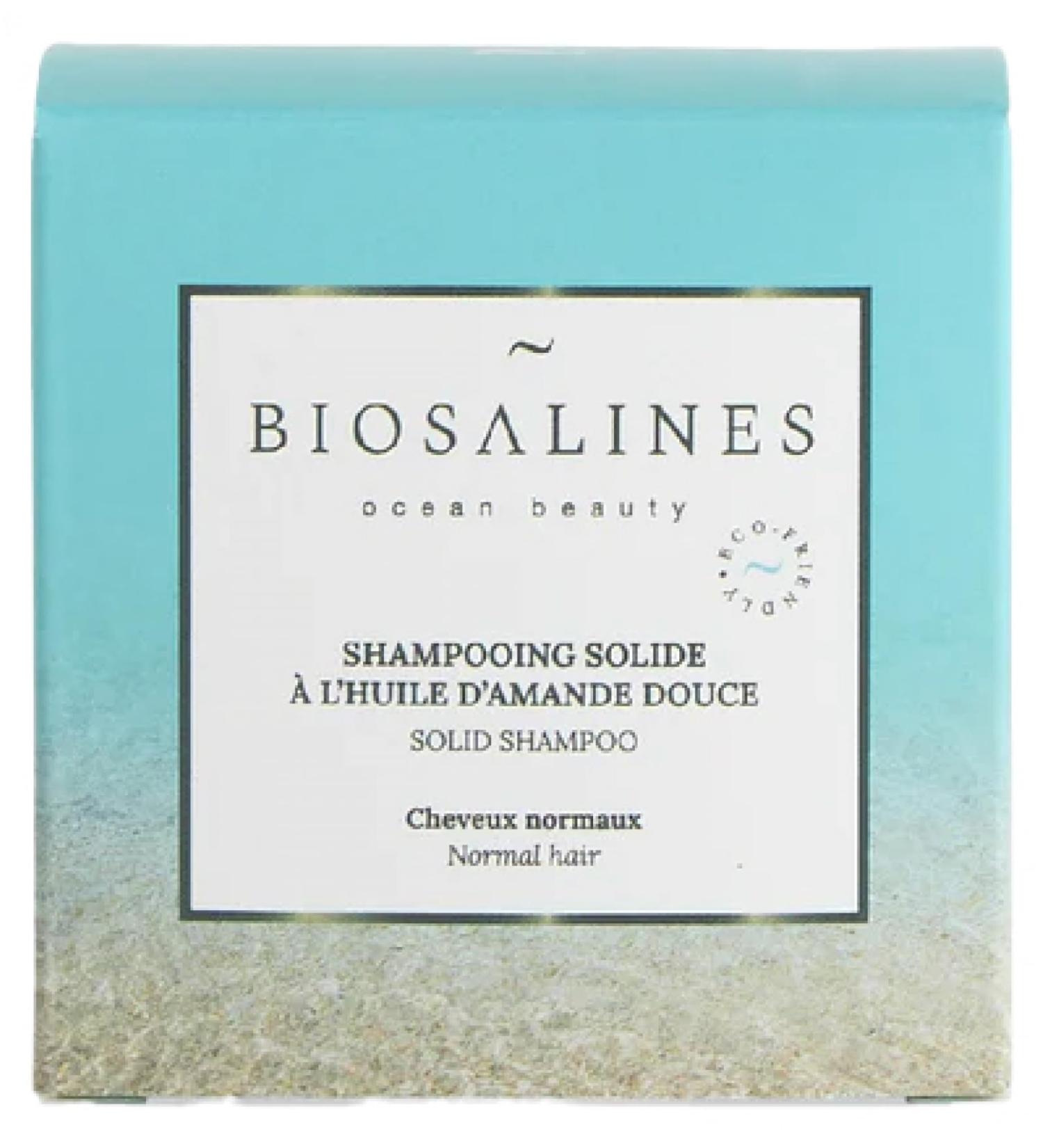 Biosalines solid shampoo with sweet almond oil 20g