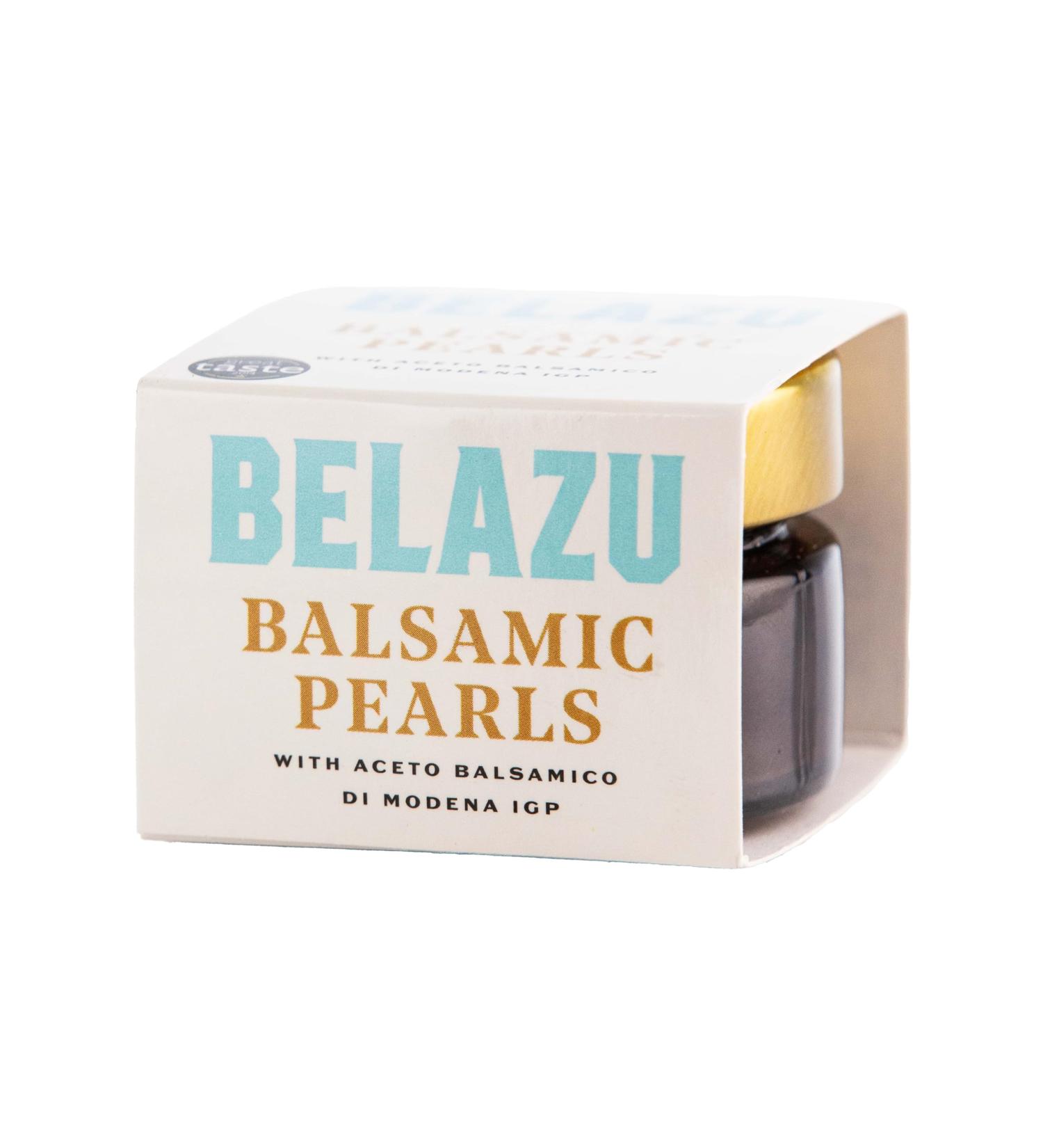 Belazu Balsamic Pearls 55g: Gourmet Balsamic Vinegar Spheres for Culinary Delights - Buy Online on GoSupps.com