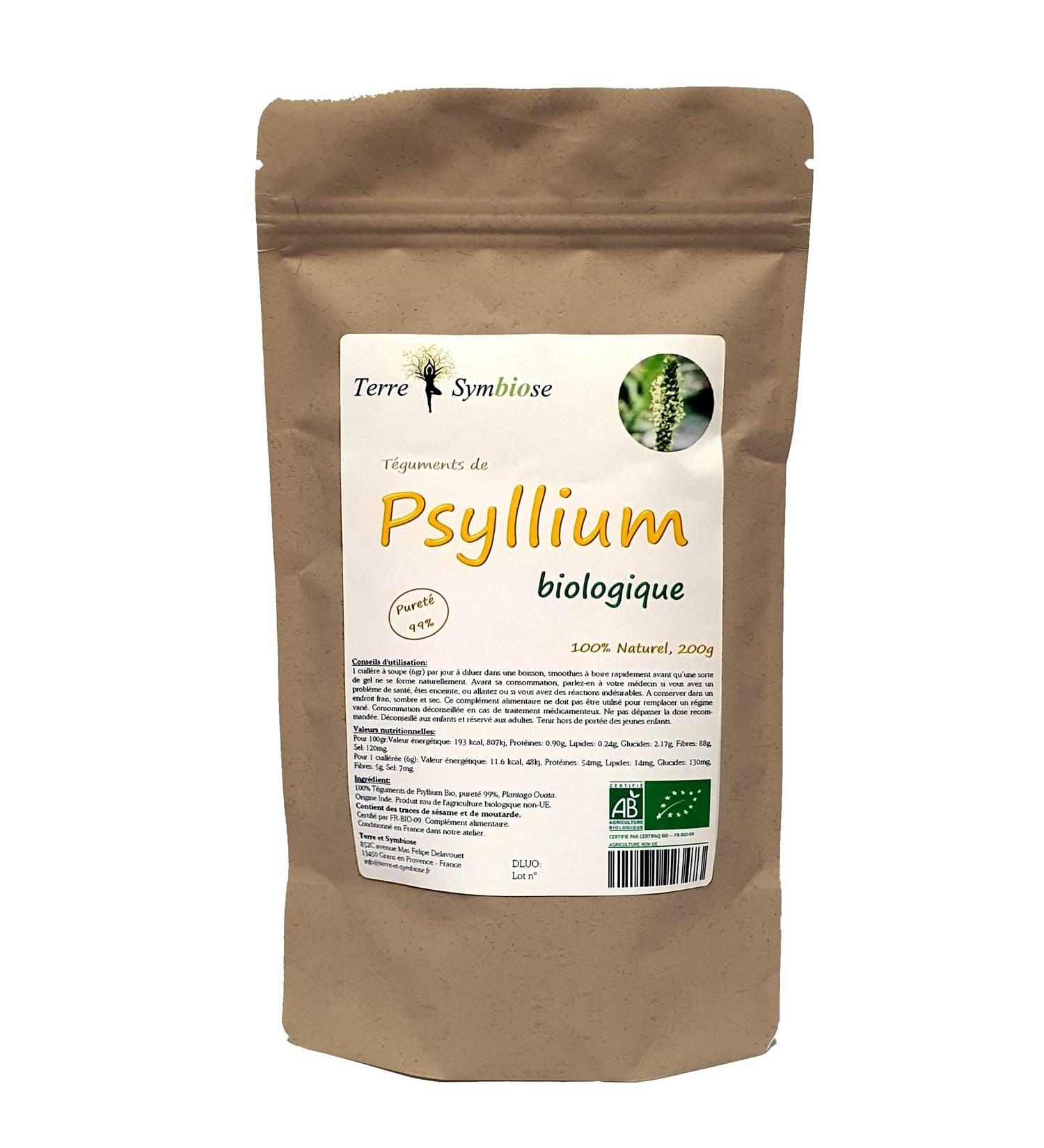Organic Psyllium - 99% Pure Whole Integuments - 200g - Buy Online on GoSupps.com