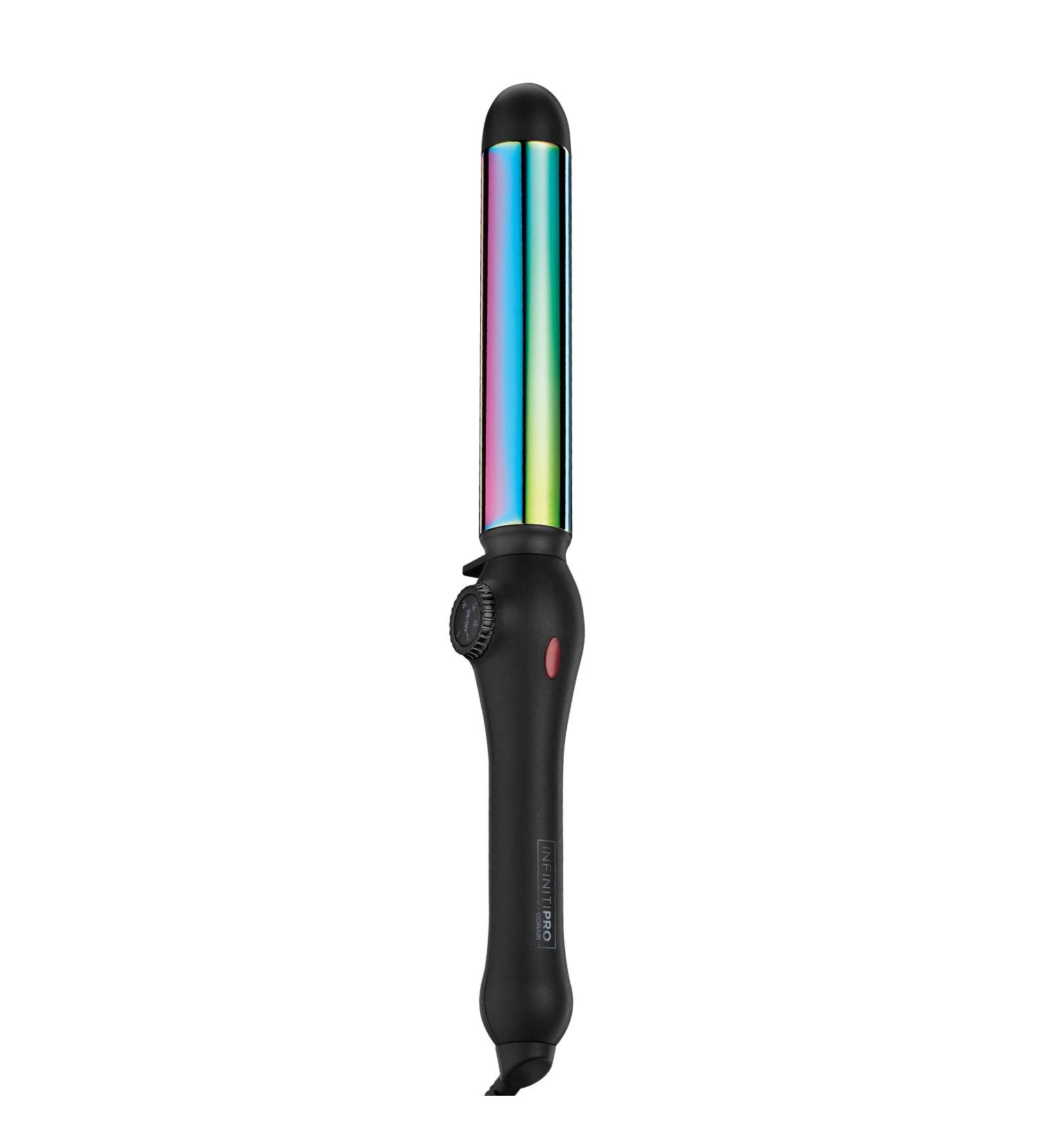 INFINITIPRO BY CONAIR Rainbow Titanium 1 1/4-inch Curling Wand | Straight & Wavy Styles | 1.25 Inch - Pack of 1 - Buy Online on GoSupps.com