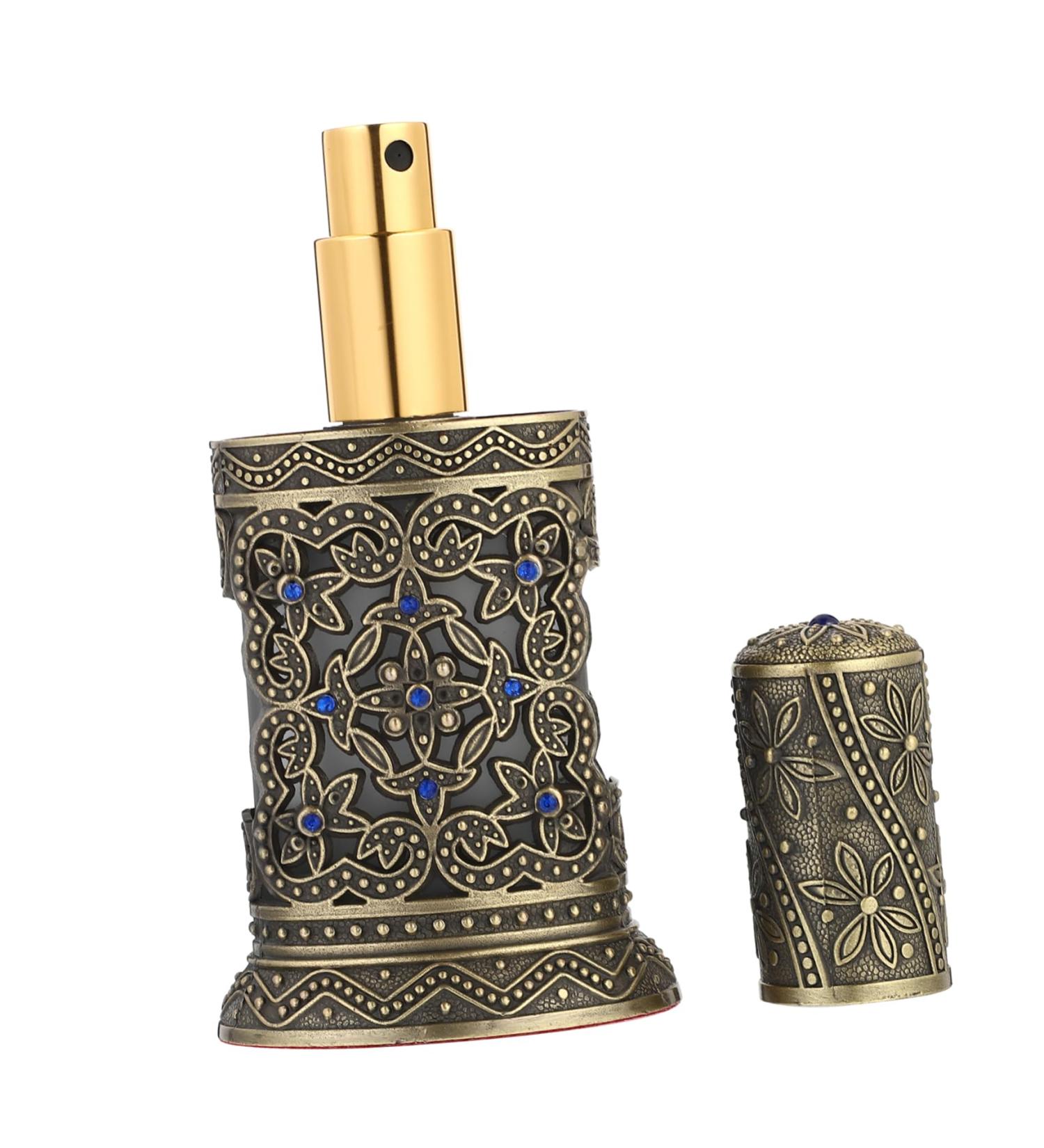 minkissy Perfume Bottle Scent Sample Bottle Essential Oil Container Essential Oil Sample Bottle Mens Colgne Makeup Mister Spray Fragrance Aromatherapy Bottle Travel Composite Material Blue 15 ml - Buy Online on GoSupps.com