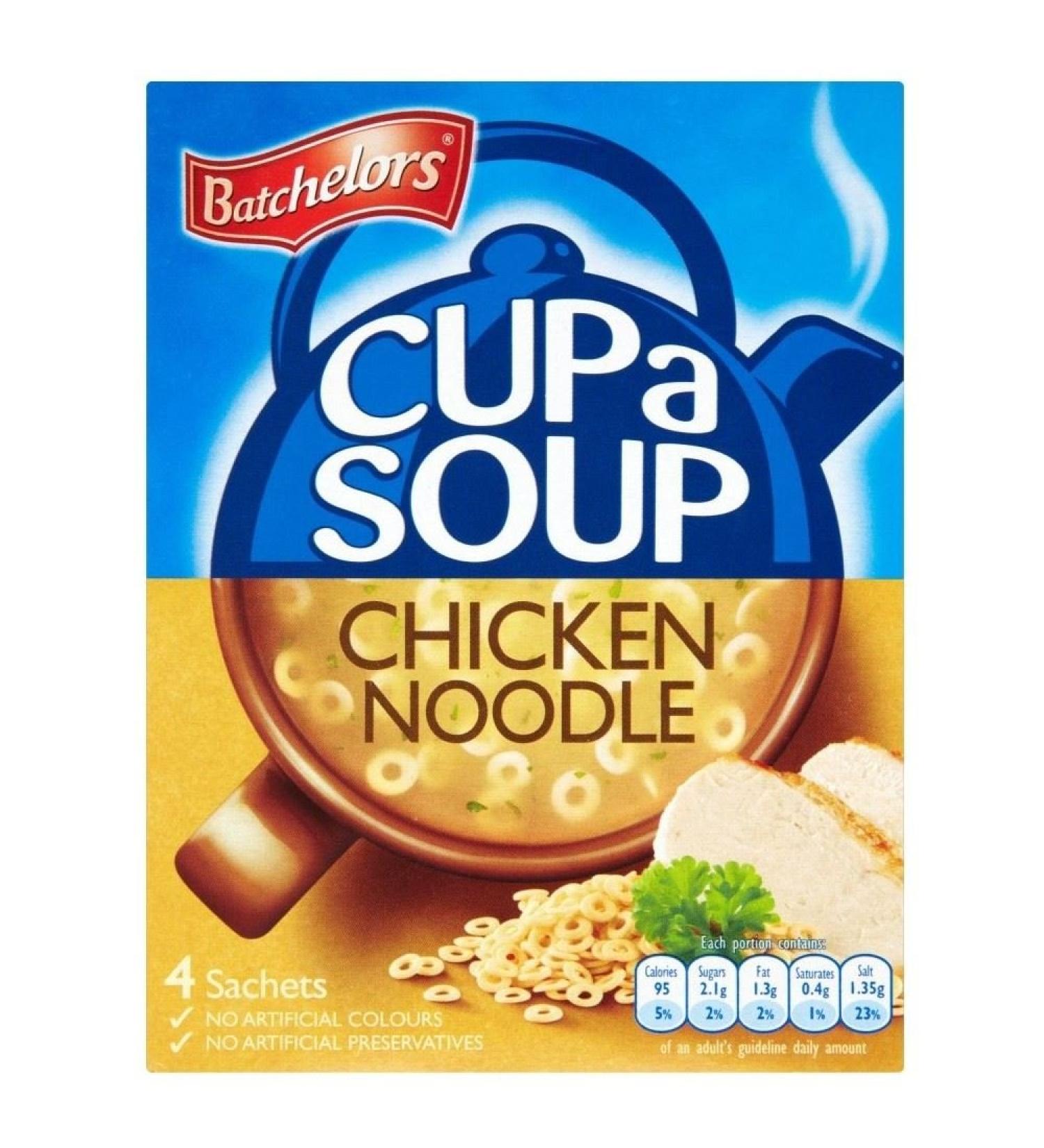 Batchelors Batchelors Cup a Soup with Chicken Noodles (4 per pack - 94g) - Pack of 6