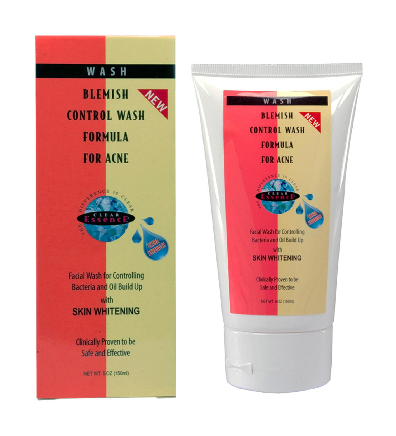 Clear Essence Platinum Blemish Control Wash - Acne Face Wash for Oily Skin & Body - 5.0 Oz - Dermatologist Tested - Buy Online on GoSupps.com