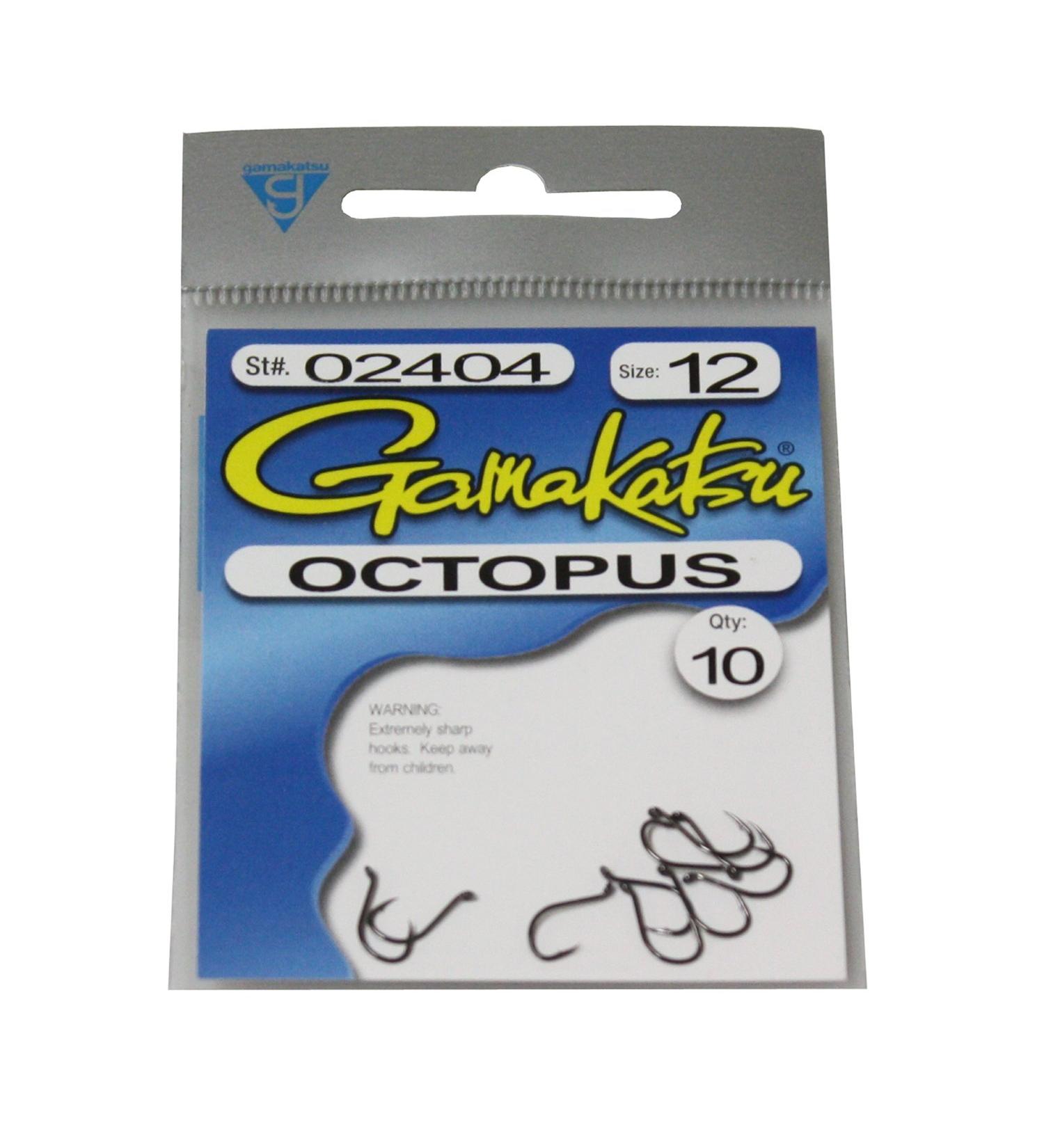 Gamakatsu Octopus Hook-10 Per Pack 8 Black