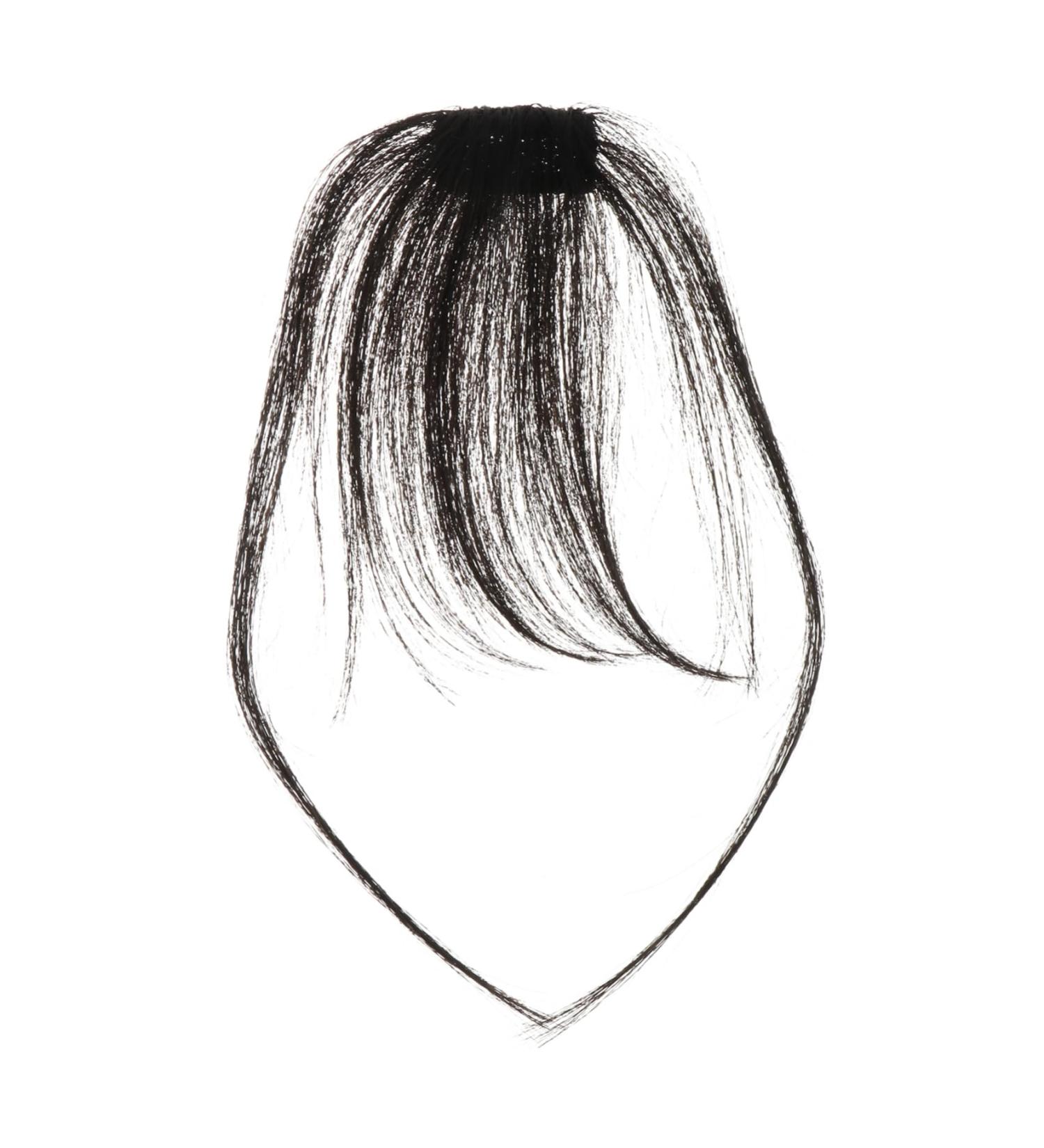 LALAFINA Bangs Wig Piece Human Hair Bangs Clip on Bangs Hairpieces Bangs Hair Clip Extension Fake Hair Bangs Mini Clips for Hair Woman Clip Hair Fringe Edge Hair Strands Women's One-piece 20x7cm Black - Buy Online on GoSupps.com