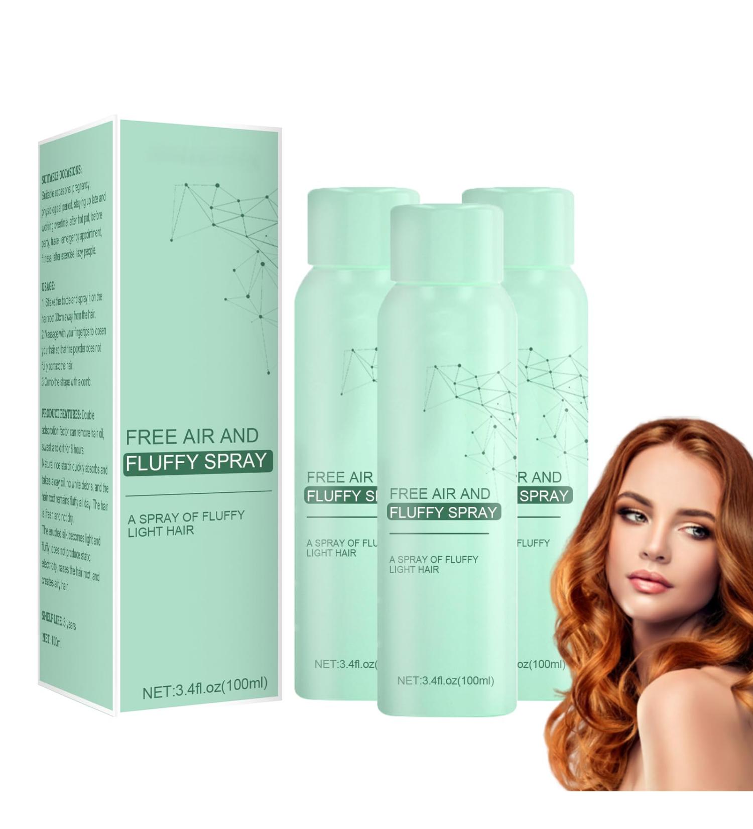 Visulong Dry Hair Spray-Free Air and Fluffy Spray Visulong Volumizing Hair Spray Quick Volume Hair Long Lasting Refreshing Spray Oil-Control Fluffy Volume Lift Hair Spray (3 PCS) - Buy Online on GoSupps.com