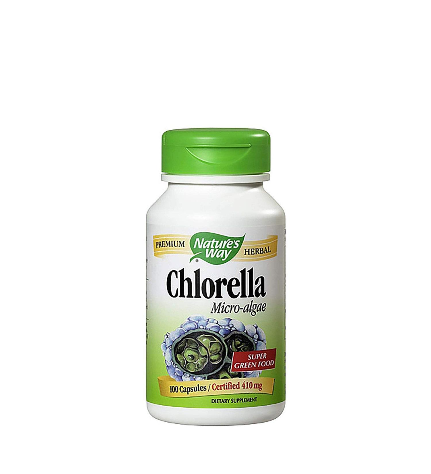 Nature's Way Chlorella Micro-Algae 1230 mg 100 Vegan Capsules