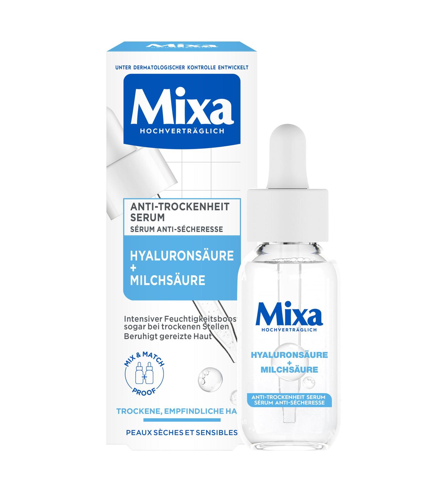  Mixa Mixa Anti-Dry Serum for Dry Sensitive Skin with Salicylic Acid and Squalane for Face and Neck Hypoallergenic 30ml - Buy Online on GoSupps.com
