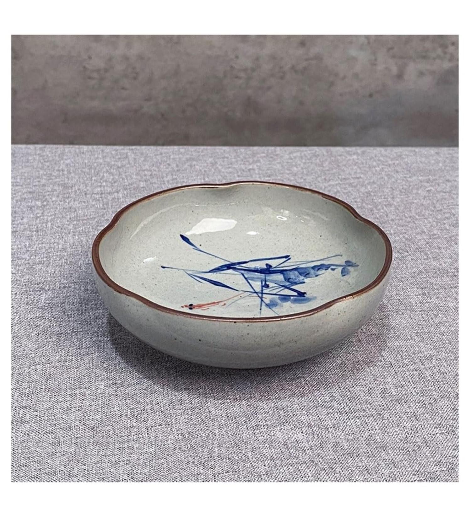 Fruit Bowl Snack Containers Hand Drawn Dipping Dishes Japanese Style Ceramic Seasoning Plate Vinegar Kitchen Dipping Bowl Appetizer Sushi Serving Plate Breakfast Bowls (Color : D) (F) - Buy Online on GoSupps.com