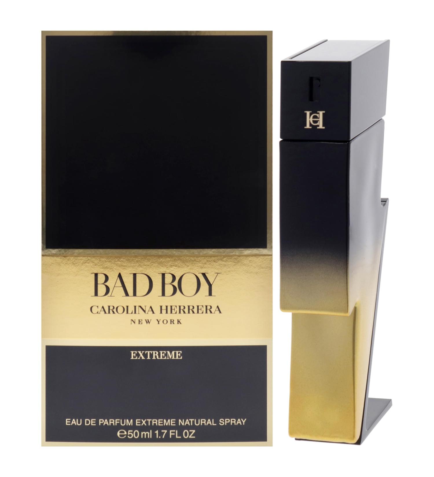 Bad Boy Extreme by Carolina Herrera for Men - 1.7 oz EDP Spray Fresh 1.7 Fl Oz (Pack of 1) - Buy Online on GoSupps.com