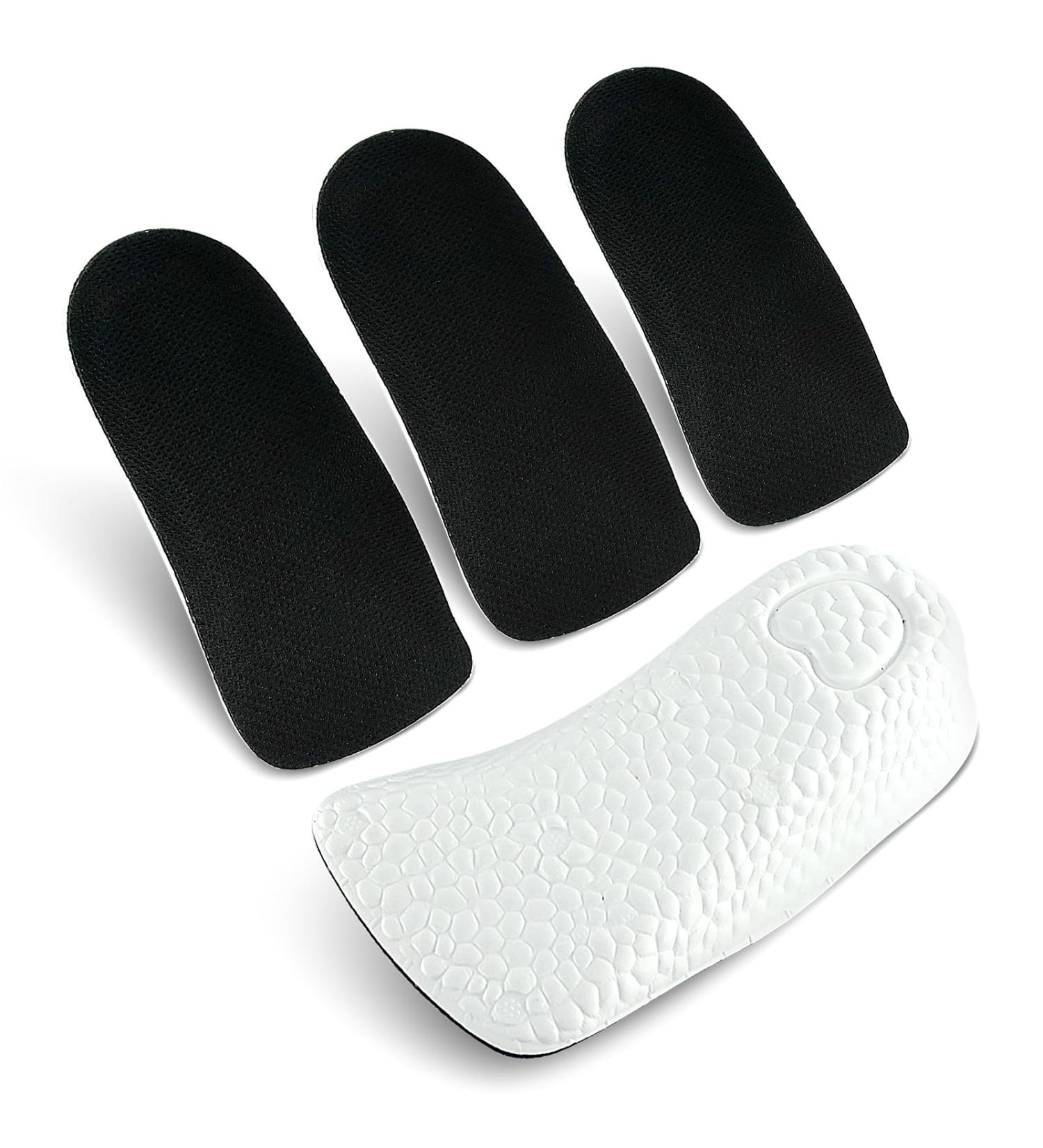 Height Increase Insoles for Leg Length Discrepancy | Breathable Heel Lifts (2 Pairs Black 1.37in) - Boost Comfort & Elevate Your Height - Buy Online on GoSupps.com