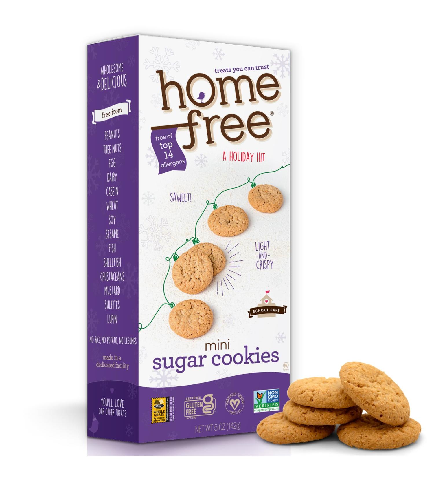 Homefree Gluten Free Mini Cookies - Trusted Holiday Sugar Treats 5 Ounce - Buy Online on GoSupps.com