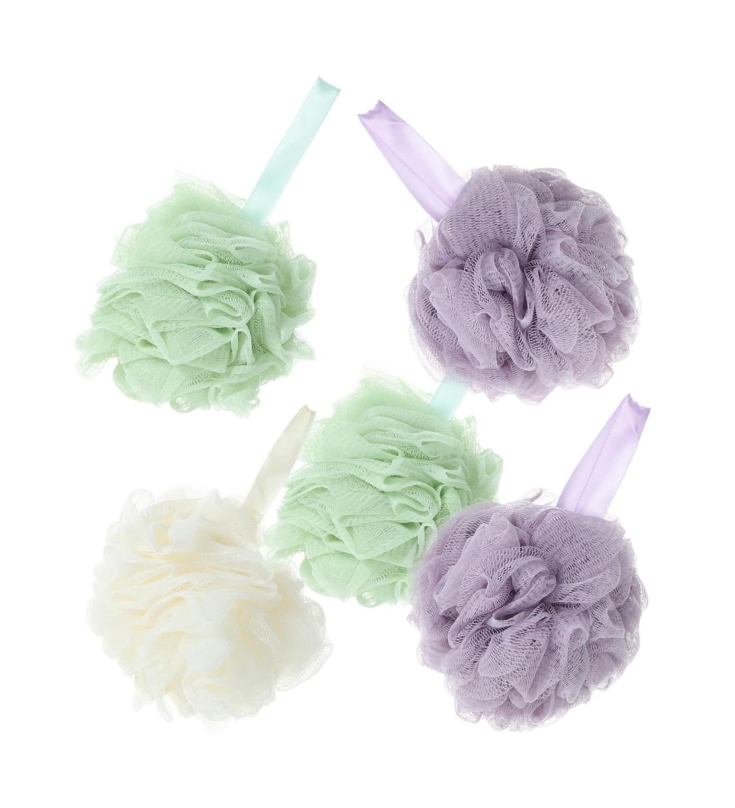 Ipetboom 5 Pcs Bath Towel Loofah & Sponge Set | Shower Ball & Body Scrubber for Ultimate Clean & Relaxation | International Shipping Available - Buy Online on GoSupps.com