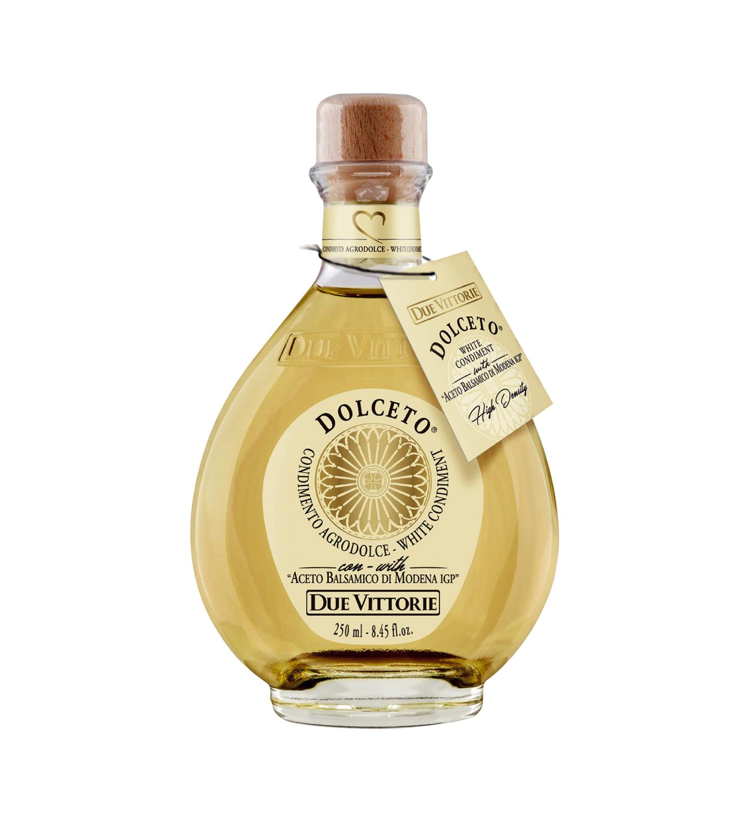 Due Vittorie 250ml White Dolceto Balsamic Condiment | Sweet & Sour Modena PGI Vinegar - Buy Online on GoSupps.com