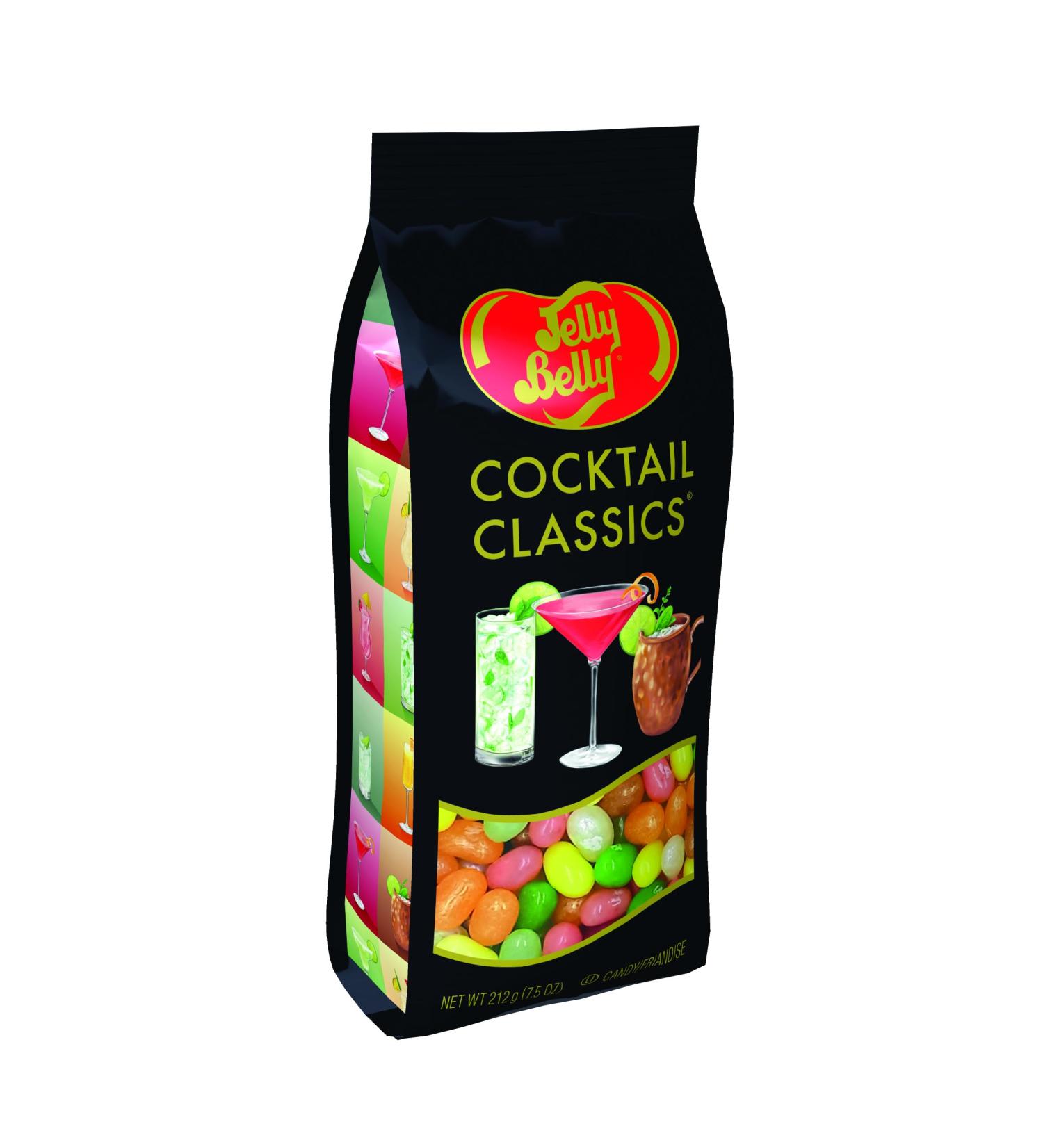 Jelly Belly Cocktail Classics Jelly Beans 212g - Candy Gift Bag Ideal for Christmas and New Year's Eve - Vegan Dairy-Free Gluten-Free Fat-Free Peanut-Free Candy Treat for Kids & Families Sweet Snack Alternative