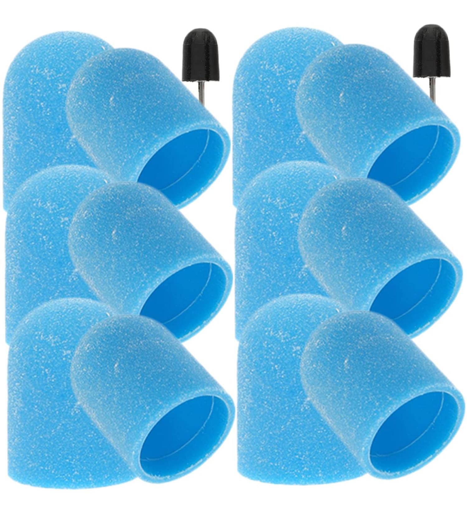 Ipetboom Manicure Tools 1 Set Nail Color Sand Cap Nail Art Tools Nail Gel Polish Nail File Manicure Sand Caps Electrical Tools Manicure Polishing Cap Manicure Tool Polishing Burr Caps 2x1.5cm Blue 1 - Buy Online on GoSupps.com