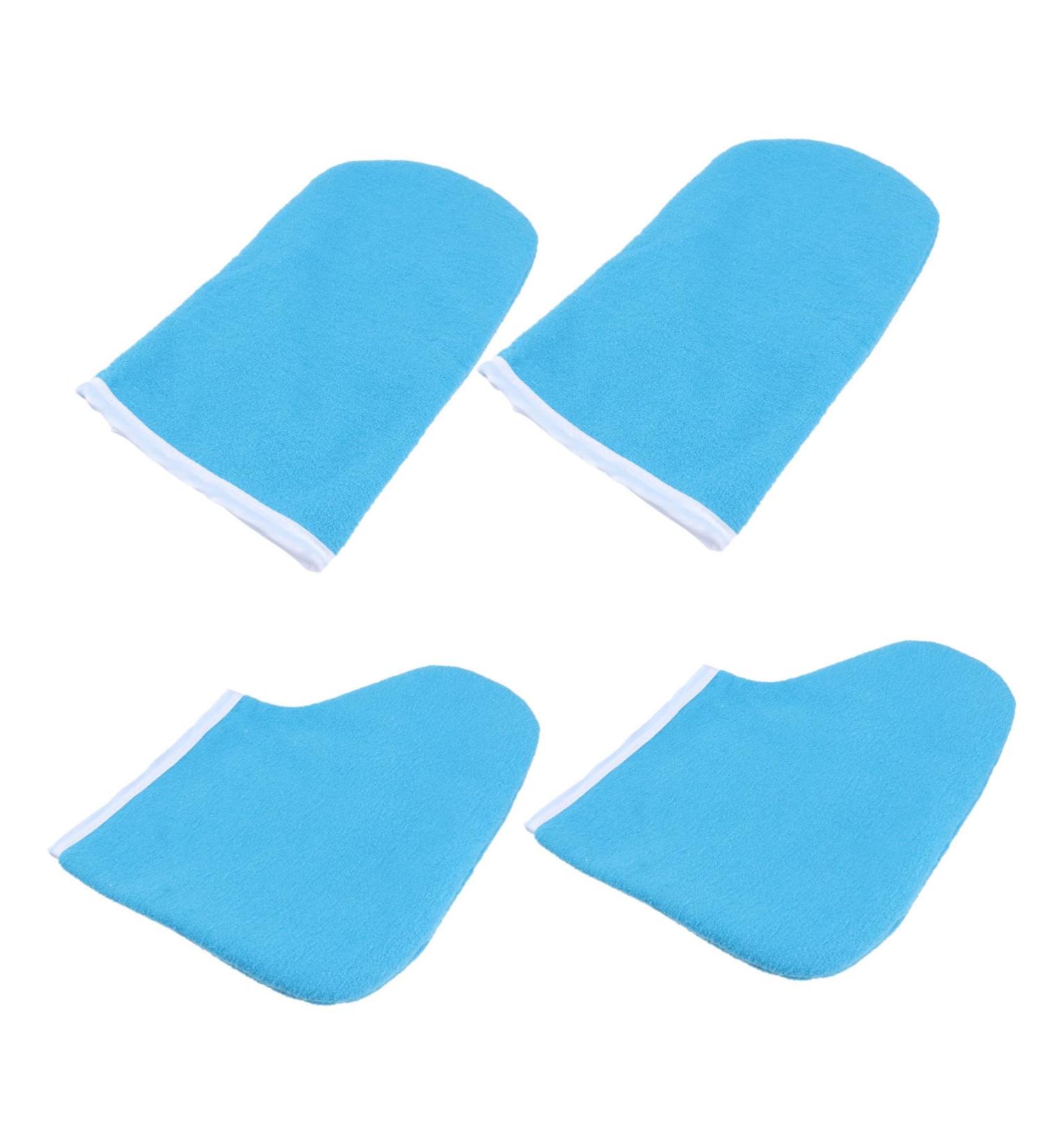 Ensemble De Couvre-pieds Et Mains Pour Bain De Cire 1 De Moufles 1 De Chaussettes Pour Soins Spa Et P dicure La Paraffine - Buy Online on GoSupps.com