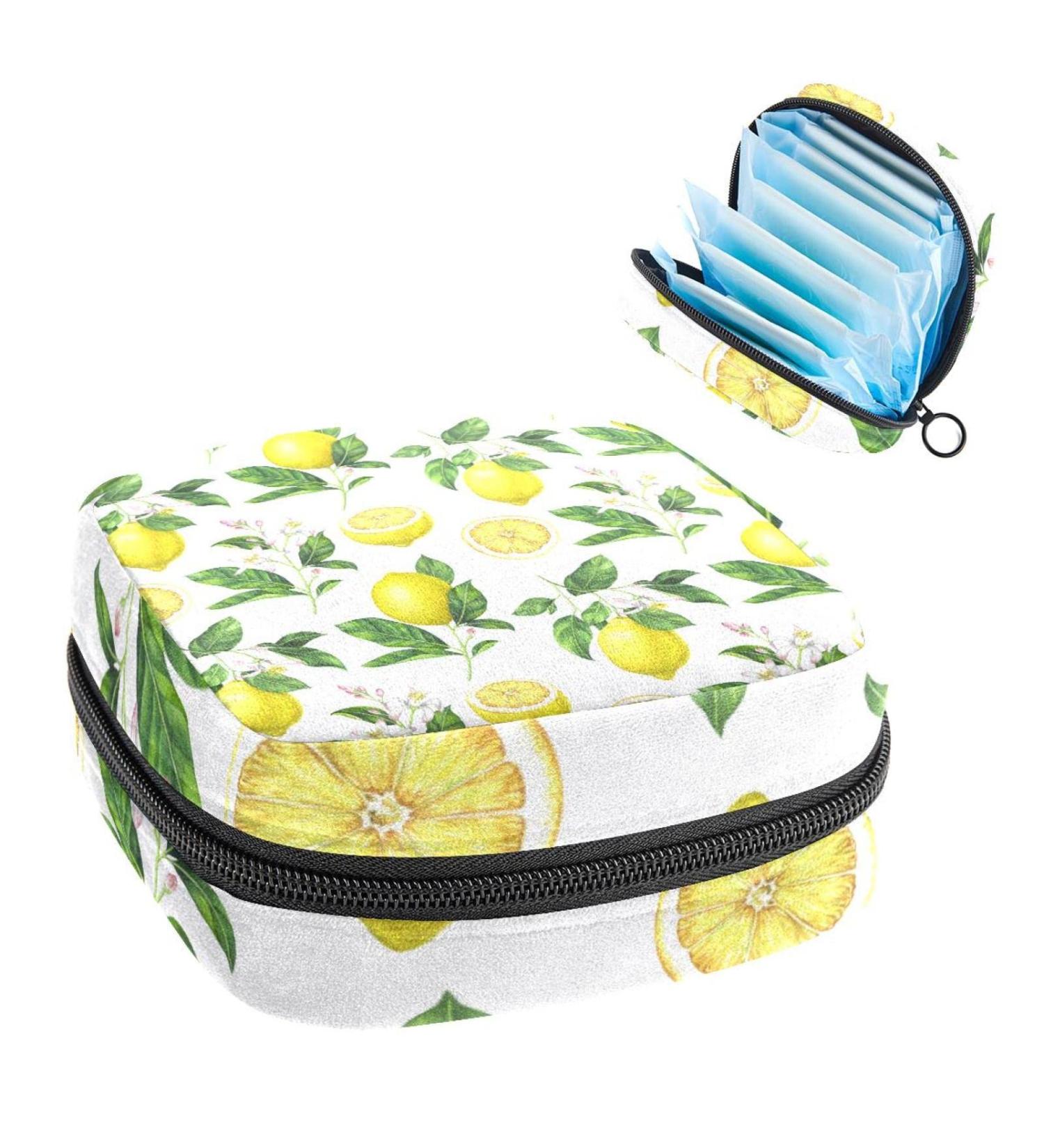 Women s Bonds Still Pad Watercolor Lemon Portable Period Kit - Stylish Feminine Bag for Girls - Buy Online on GoSupps.com