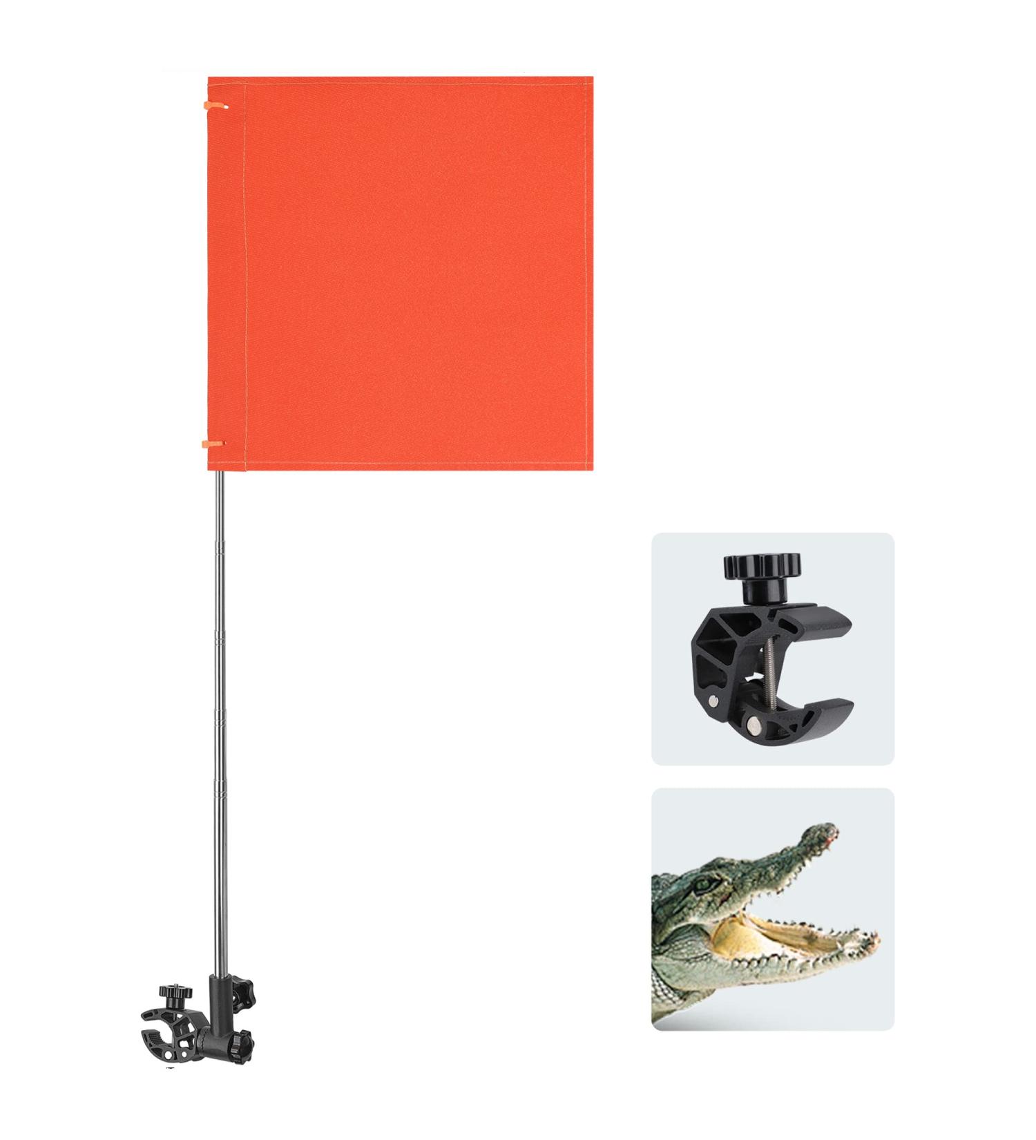 Kemimoto Orange Boat Flag with Replacement Flag for Surfers and Swimmers - Buy Online on GoSupps.com