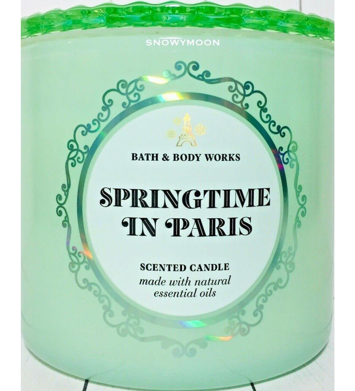 Buy Bath & Body Works White Barn 3-Wick Candle 14.5 oz - Springtime in Paris | Essential Oils | International Shipping Available - Buy Online on GoSupps.com
