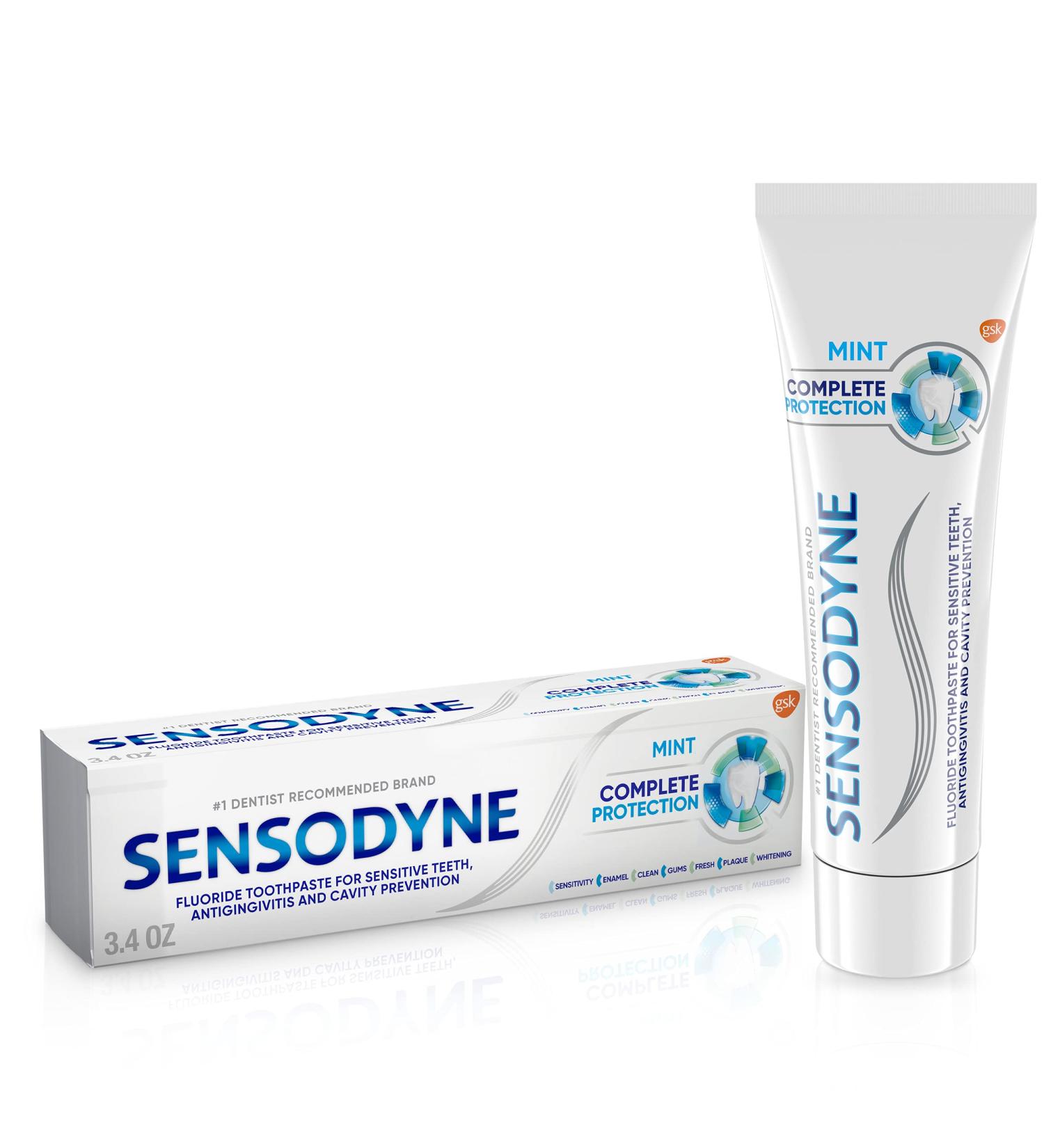 Sensodyne Complete Protection Toothpaste 3.4 oz | Optimal Relief & Protection for Sensitive Teeth - International Shipping Available - Buy Online on GoSupps.com