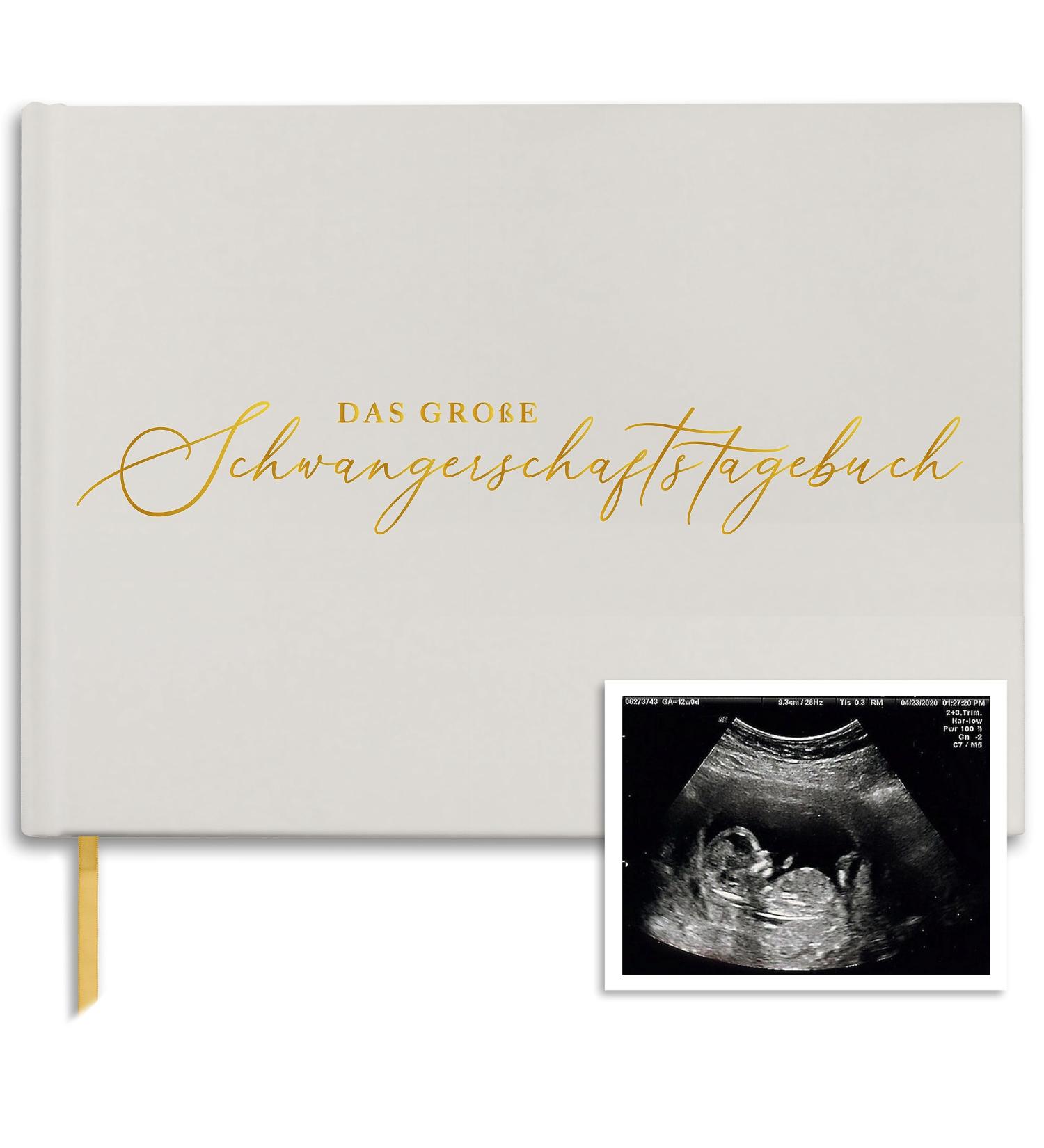 High-Quality Pregnancy Diary - Calendar Scrapbook Checklist & Organizer - Gold Pregnancy Album - Buy Online on GoSupps.com