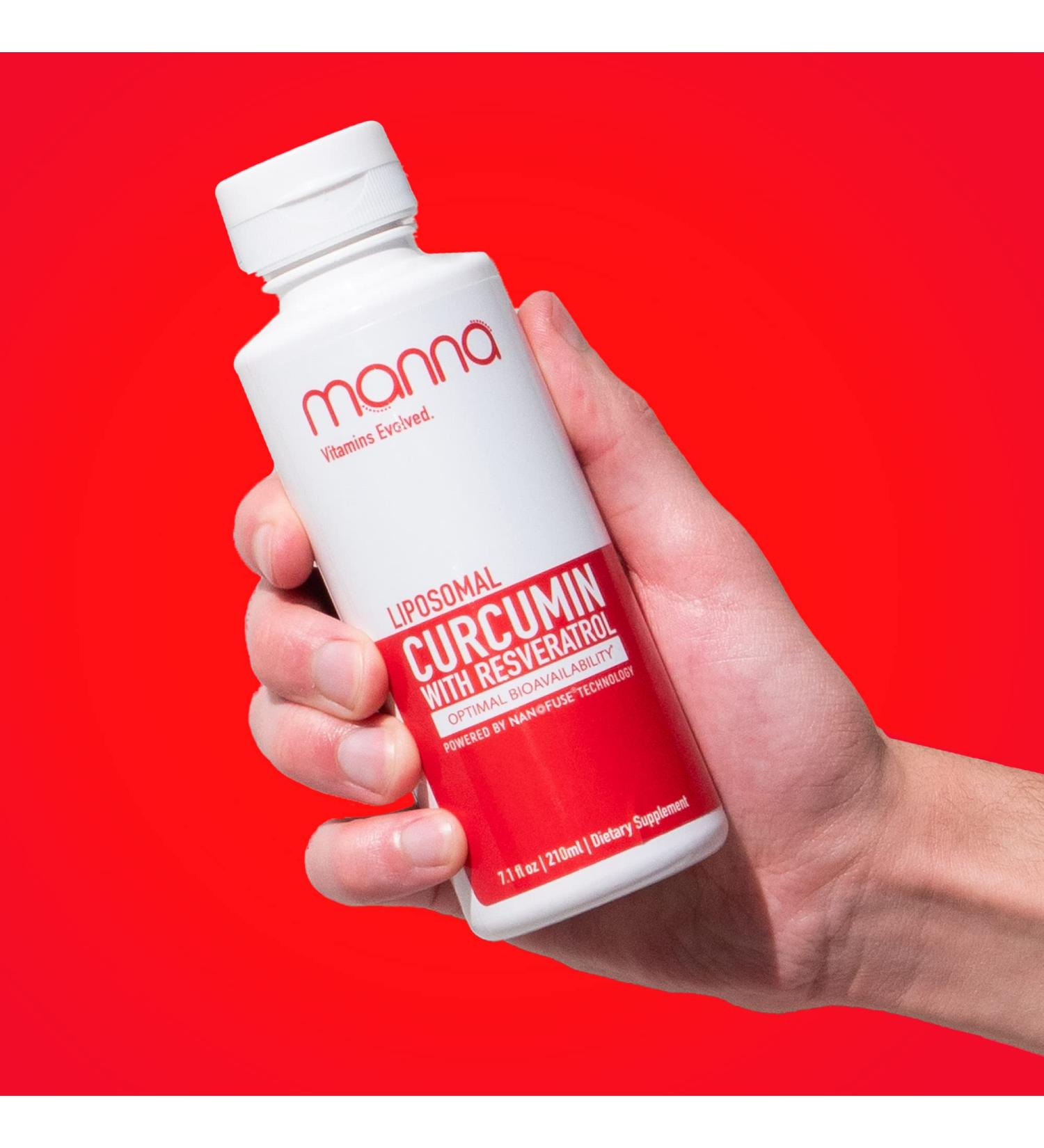 Manna Curcumin with Resveratrol - Liposomal Supplements for Pain Relief - Buy Online on GoSupps.com