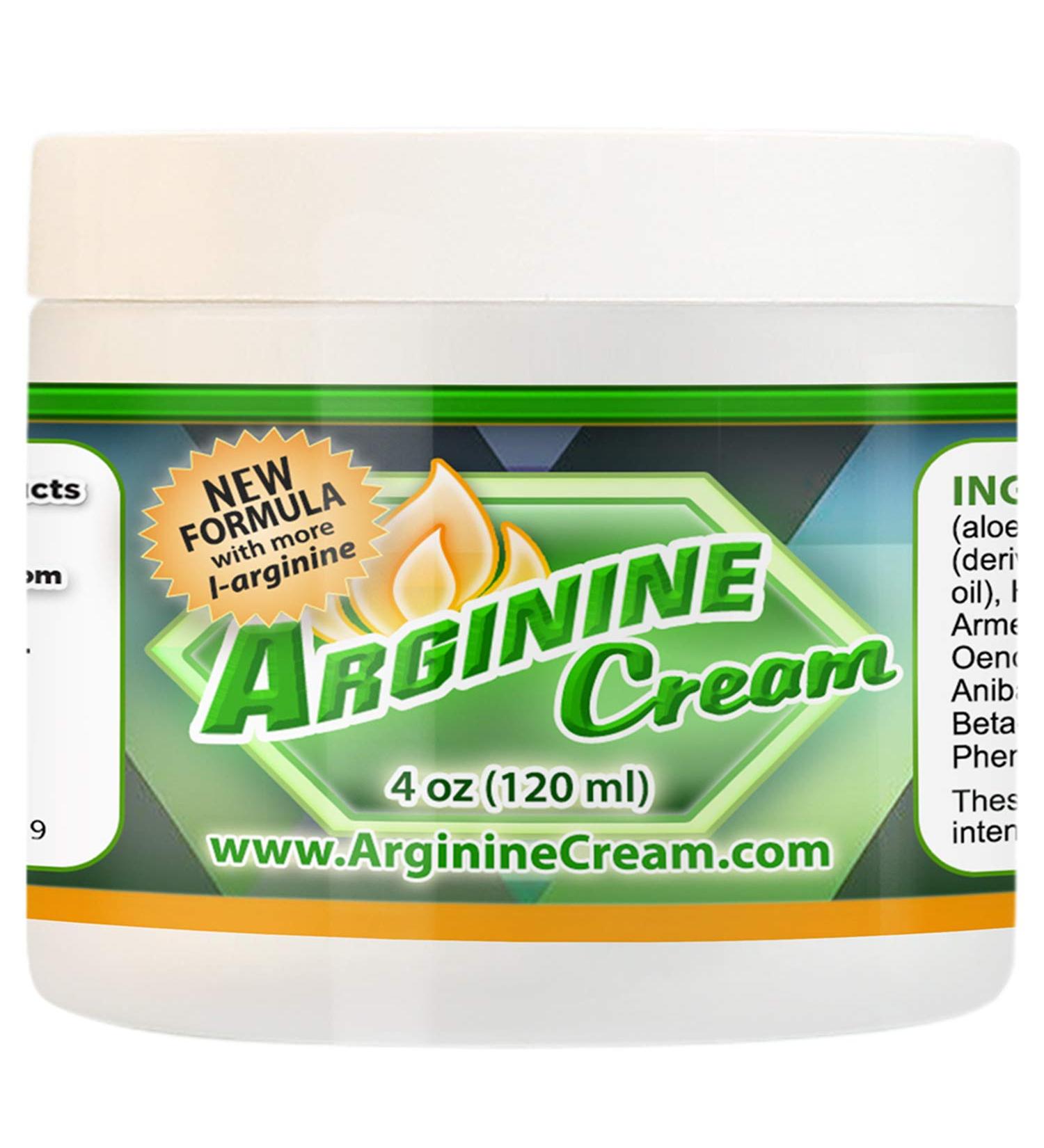 L-Arginine Cream 4oz - Enhances Blood Flow for Improved Circulation - Unscented Nitric Oxide Supplement for Men & Women - 1 Pack - Buy Online on GoSupps.com