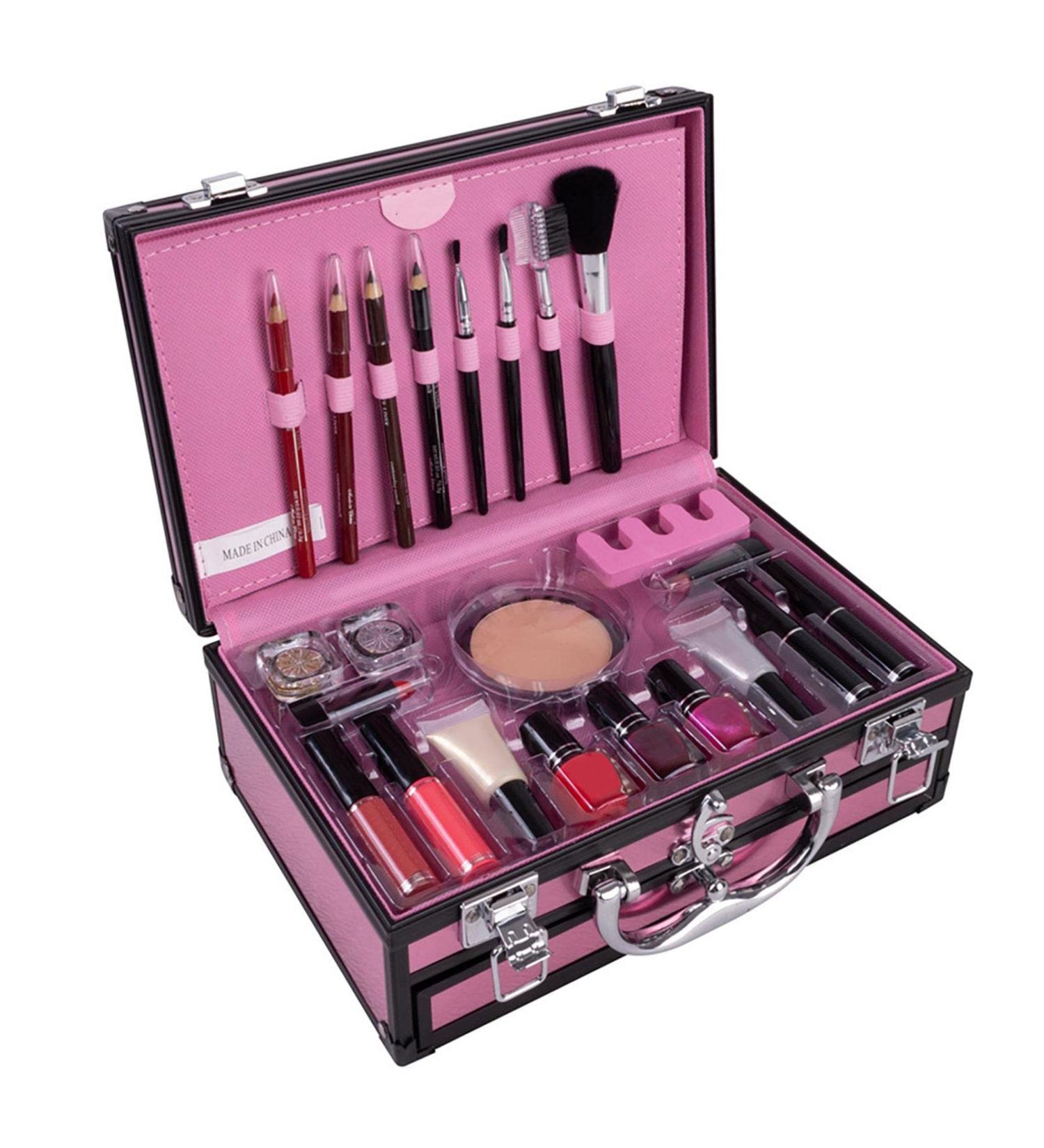 Lencyotool Makeup Set - Complete Cosmetics Palette & Suitcase for Face Eyes and Lips | Perfect Gift for Everyone - Buy Online on GoSupps.com