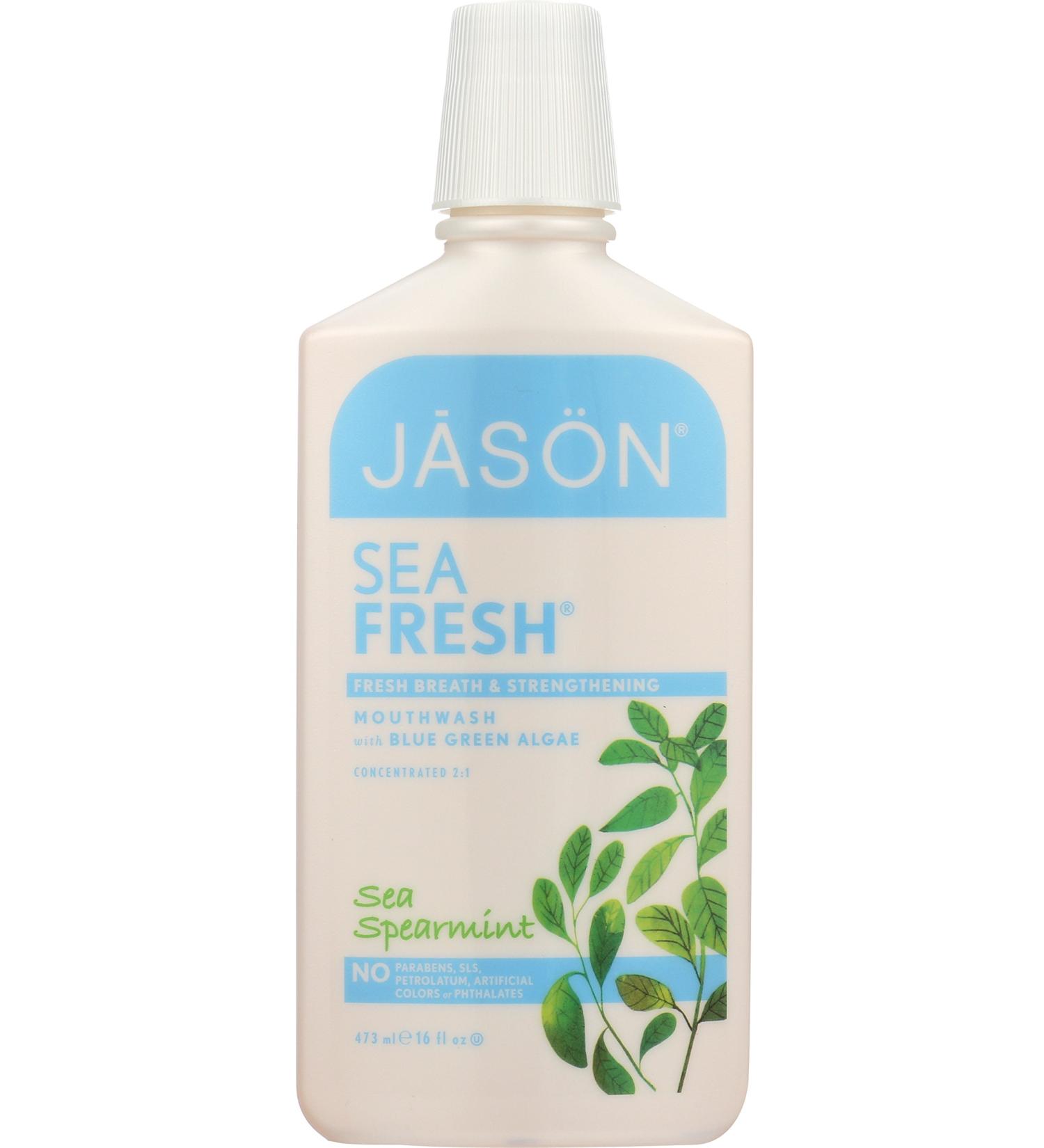 Jason Sea Fresh Strengthening Sea Spearmint Mouthwash  16 oz