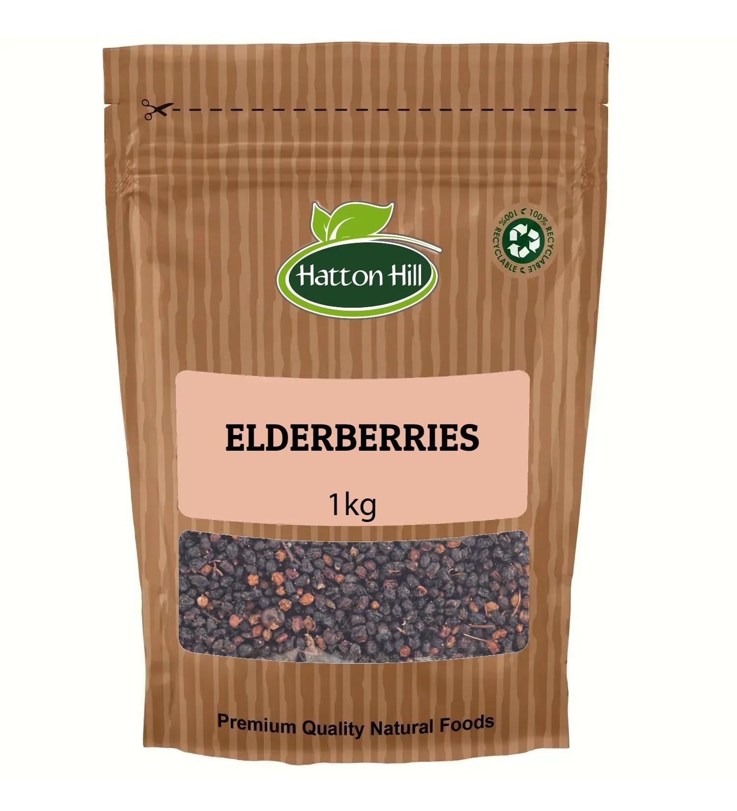 Elderberries Whole 1kg by Hatton Hill