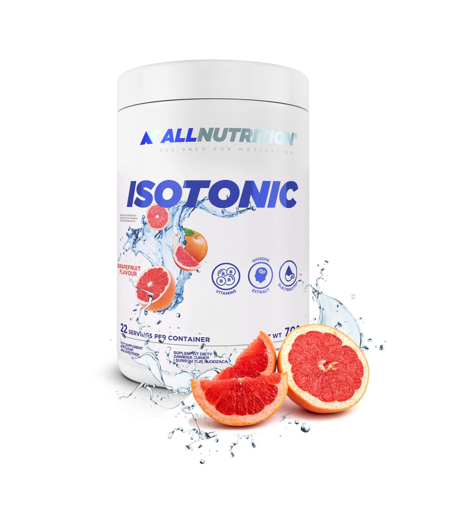 All-Nutrition Isotonic Beverage Powder 700g - Electrolyte Sport Drink with Magnesium Sodium Potassium & Vitamins (Grapefruit Flavor) | International Shipping Available - Buy Online on GoSupps.com